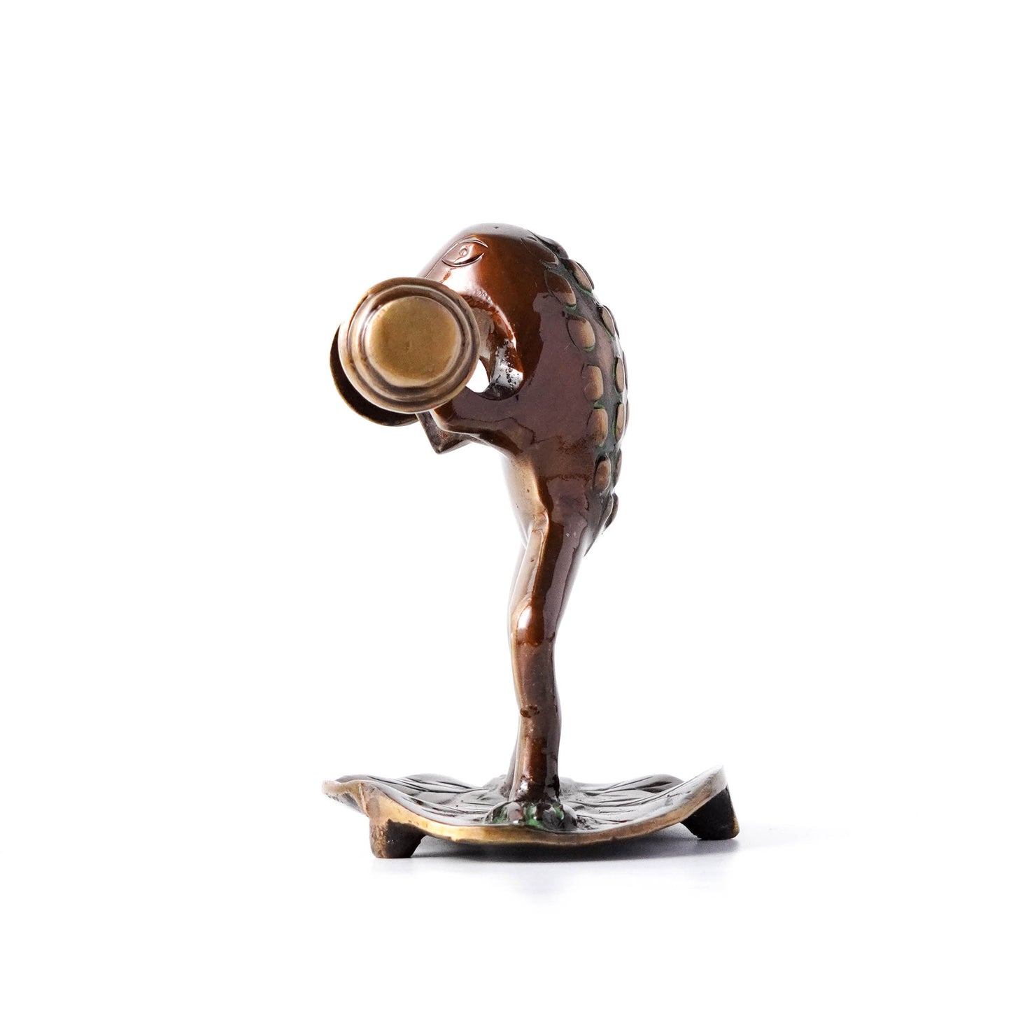 Frog Lifting Weights, Unique Modern Showpiece, Brass | VARYRA - VARYRA