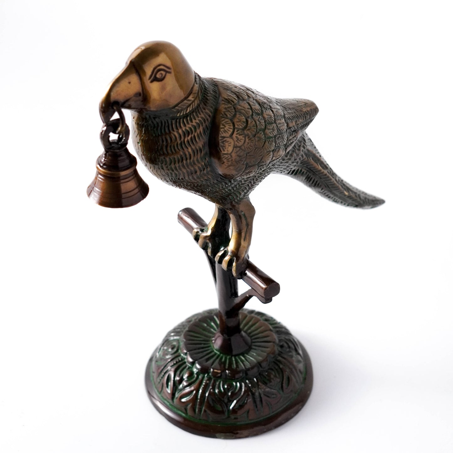 Vintage Brass Parrot Figurine - Unique Home Decor Showpiece | VARYRA - VARYRA