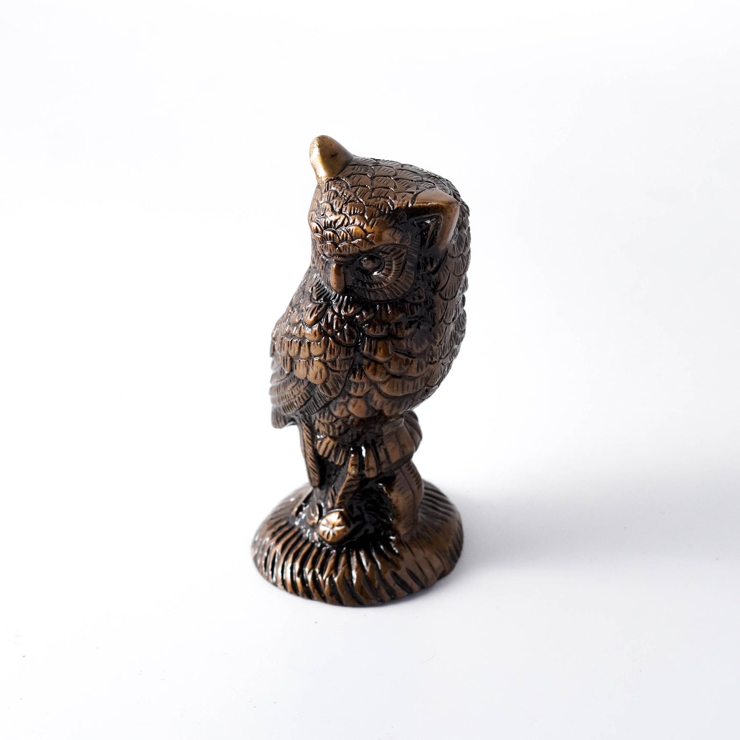 Vintage Brass Owl Showpiece - Exquisite Home Decor | VARYRA - VARYRA