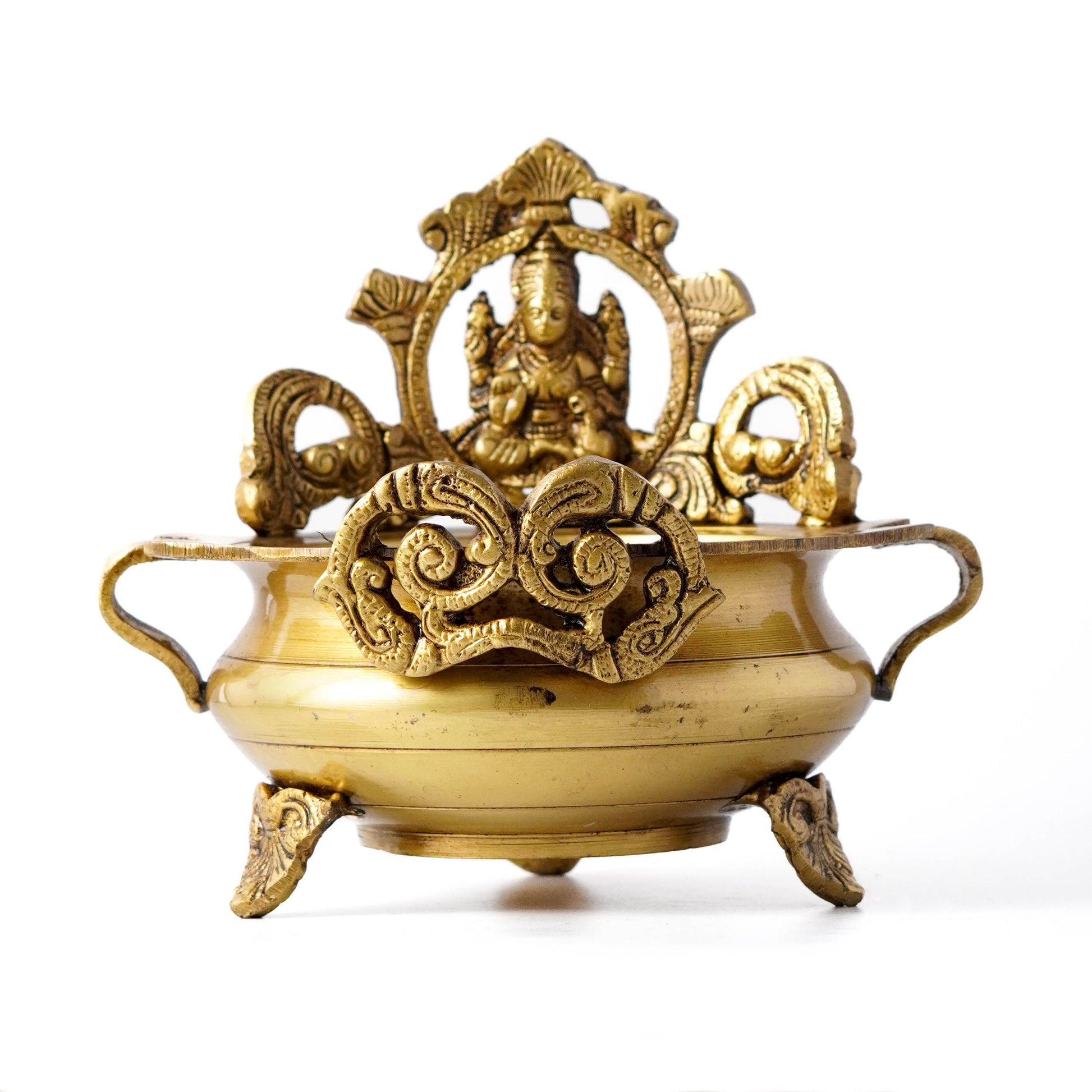 Handmade Brass Lakshmi Urli Bowl - Traditional Pooja & Home Decor | VARYRA - VARYRA