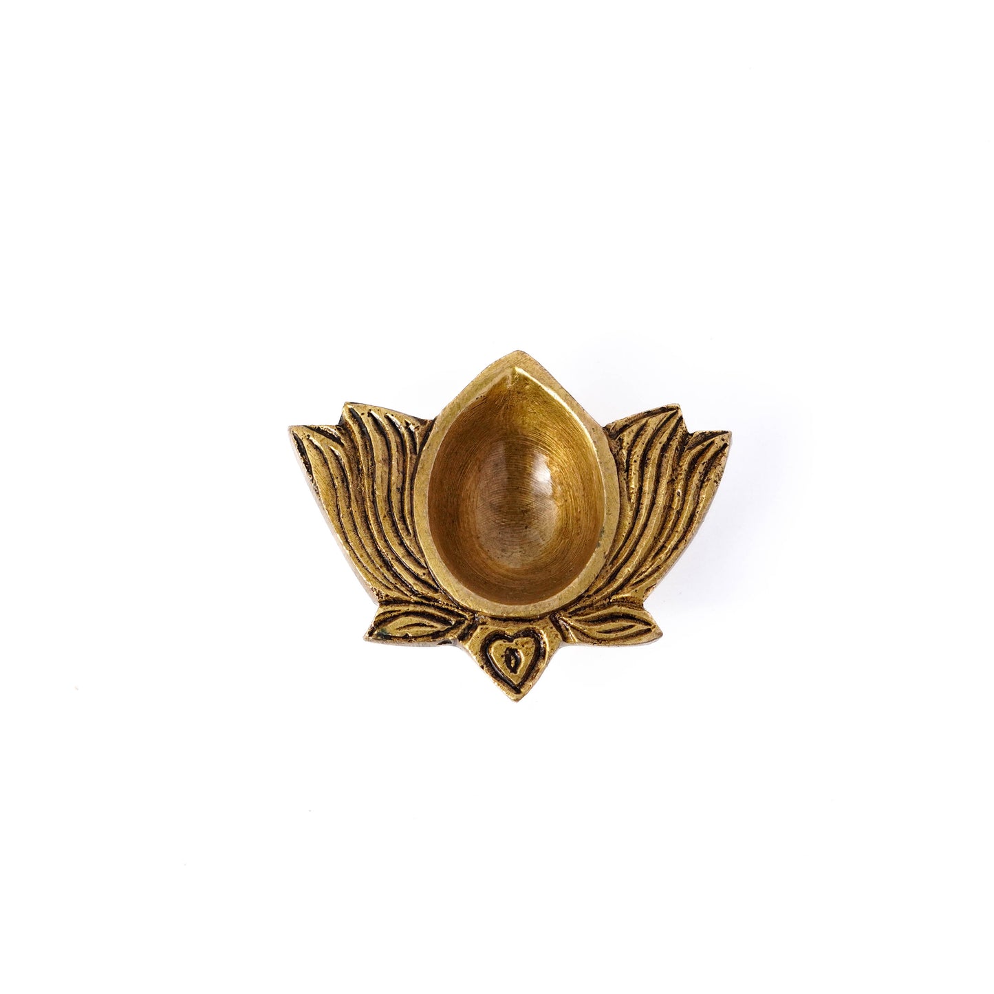 Kamal Prabha Brass Diya, Puja Deepak, Set of 2 | VARYRA - VARYRA