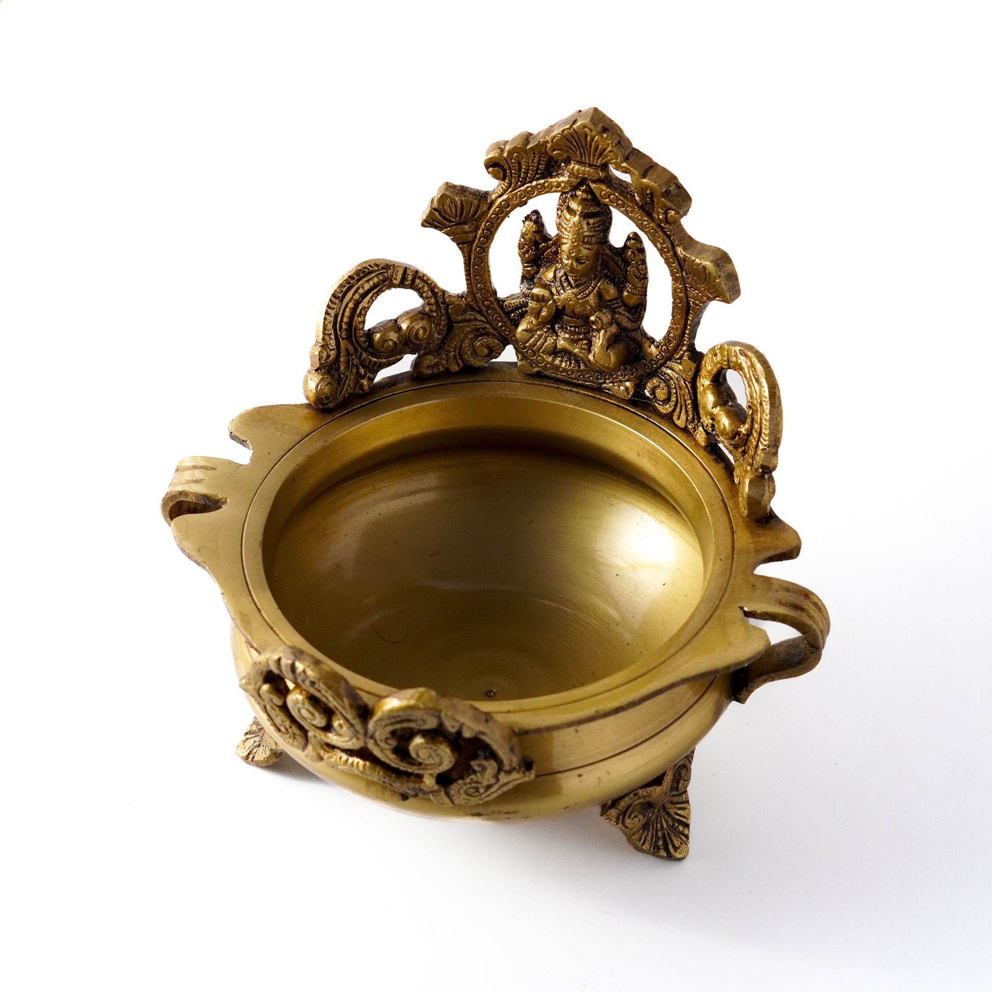 Handmade Brass Lakshmi Urli Bowl - Traditional Pooja & Home Decor | VARYRA - VARYRA