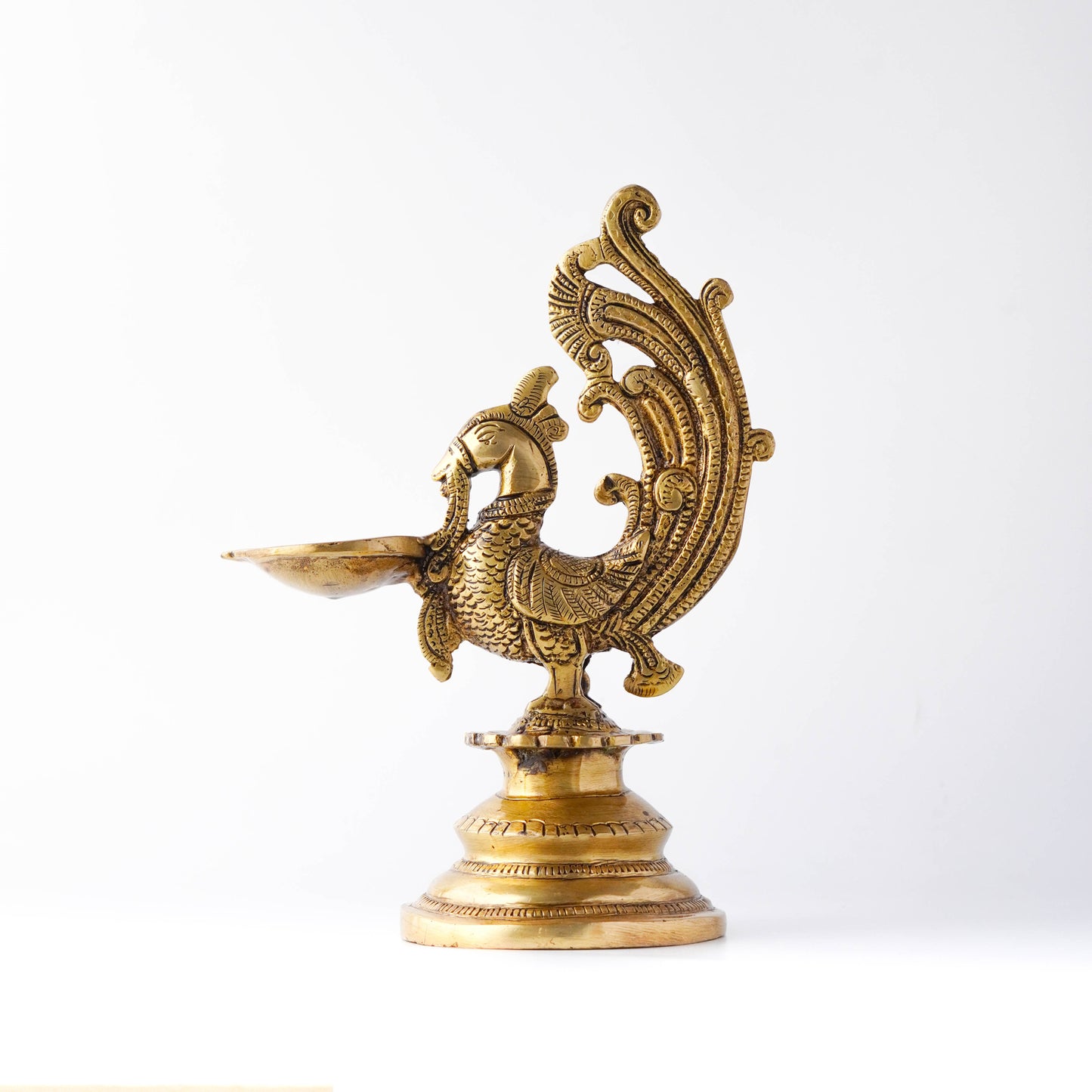 Vikshya Annapakshi Bird Deepak (Vilakku), Brass | VARYRA - VARYRA