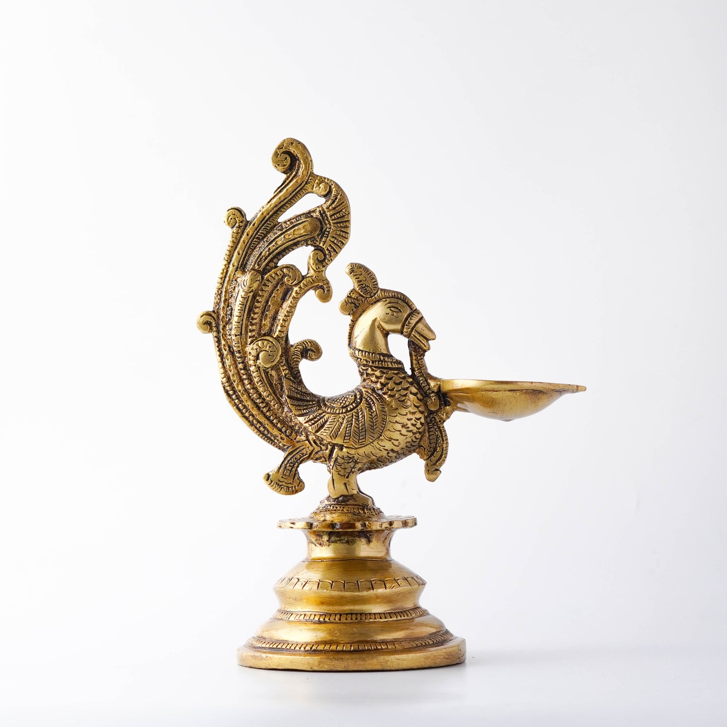 Vikshya Annapakshi Bird Deepak (Vilakku), Brass | VARYRA - VARYRA