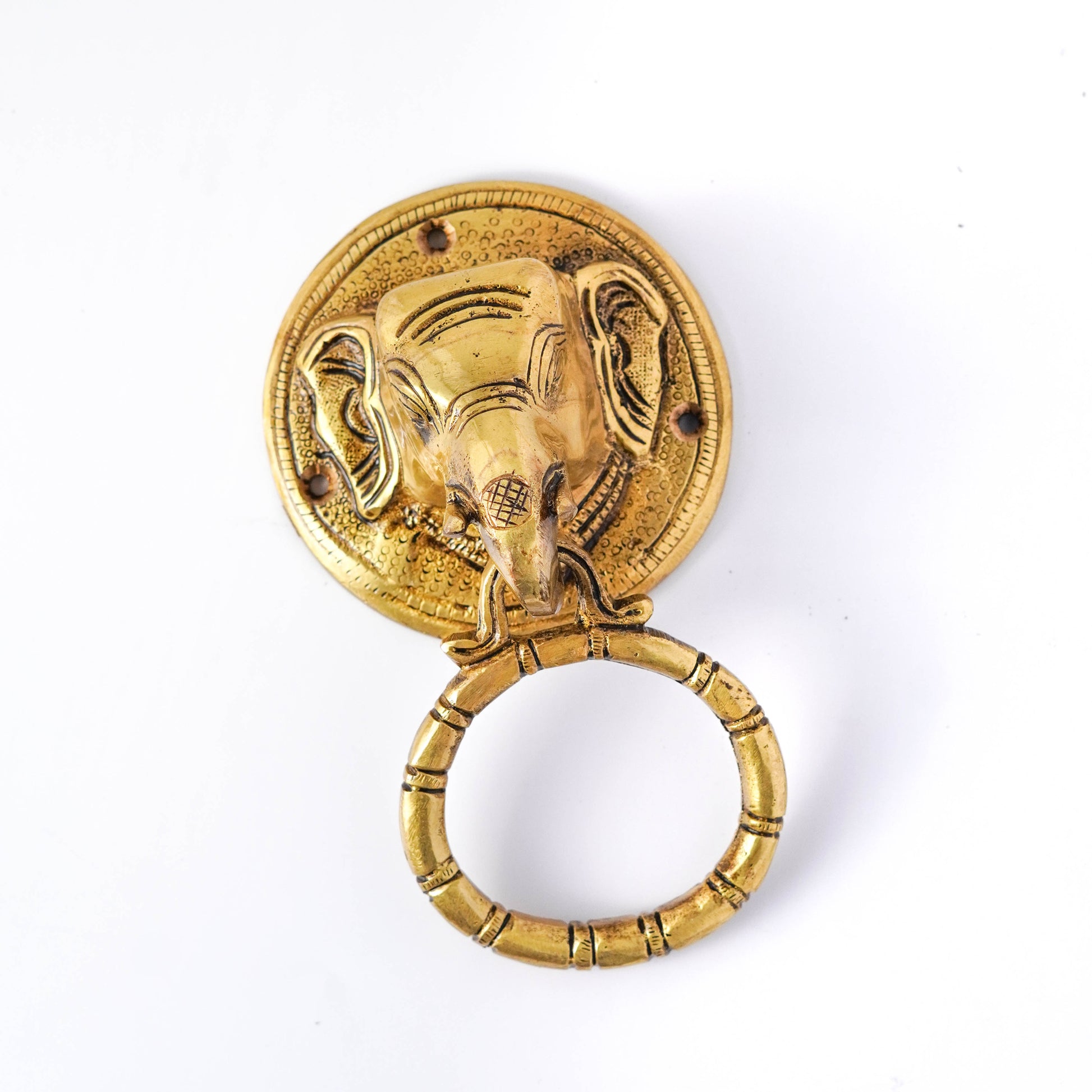 brass door knocker elephant by varyra