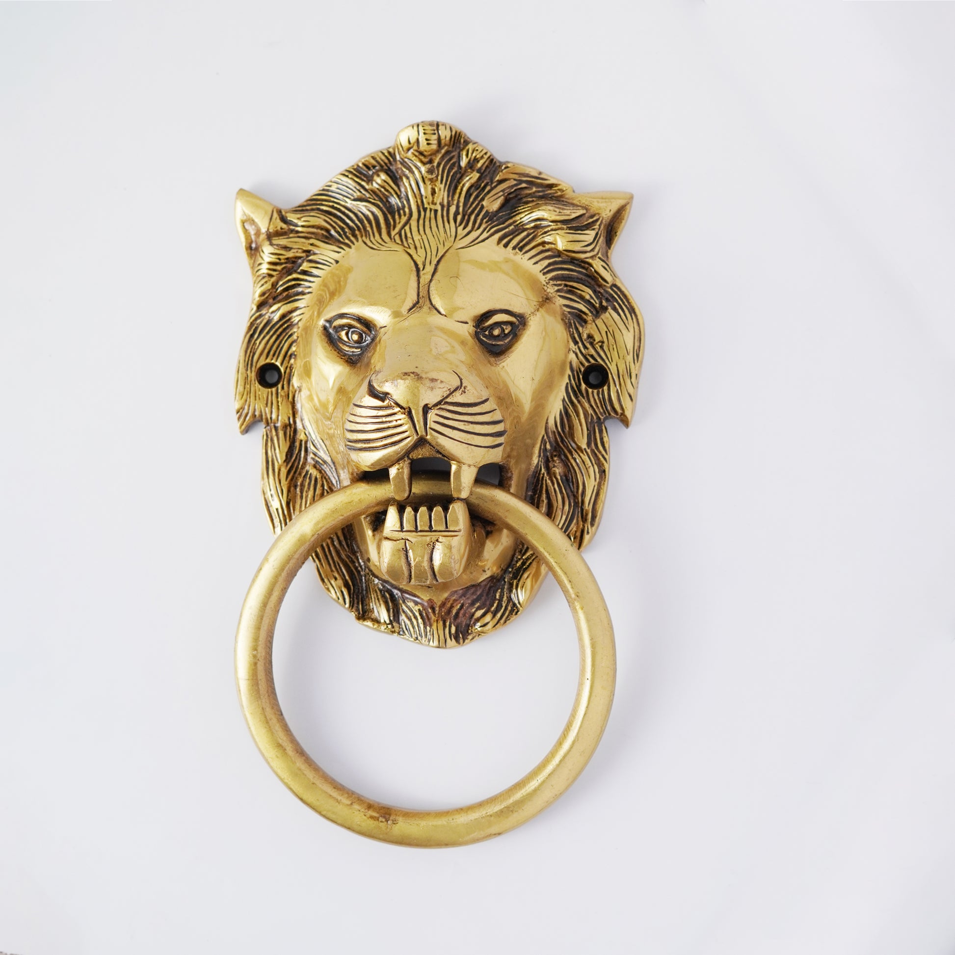 lion door knocker brass king size by varyra