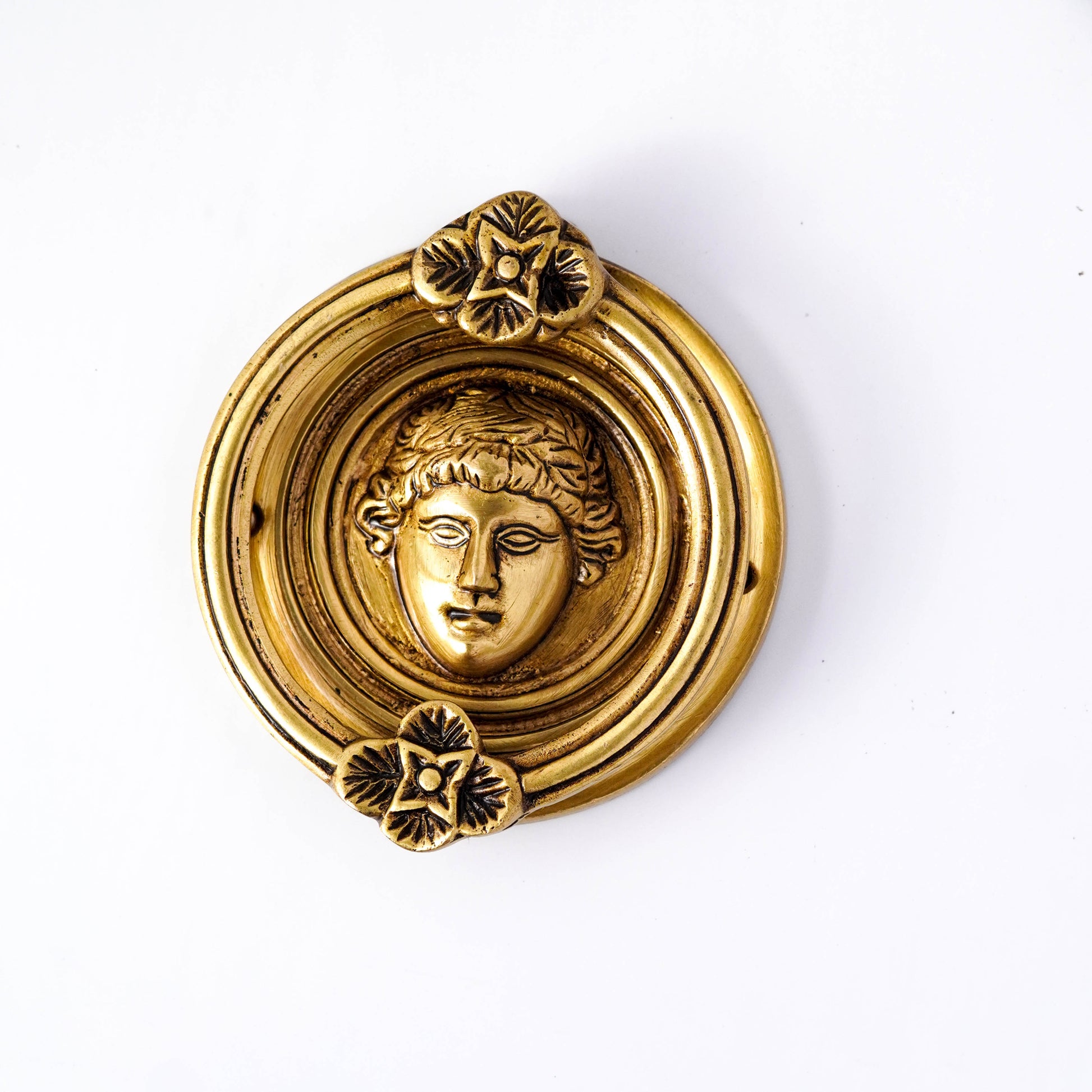 roman door knocker brass by varyra