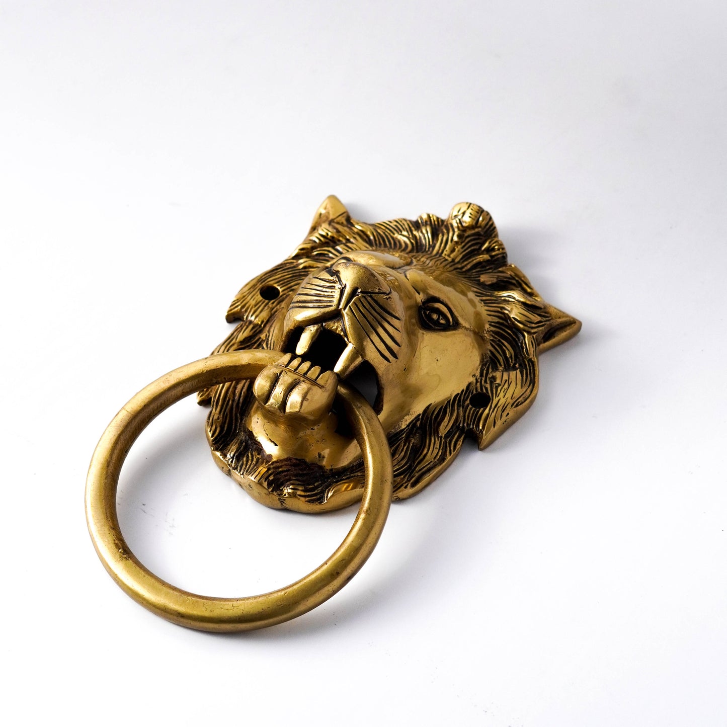 lion door knocker brass king size