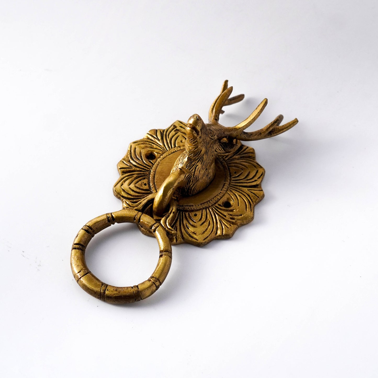 deer door knocker brass by varyra