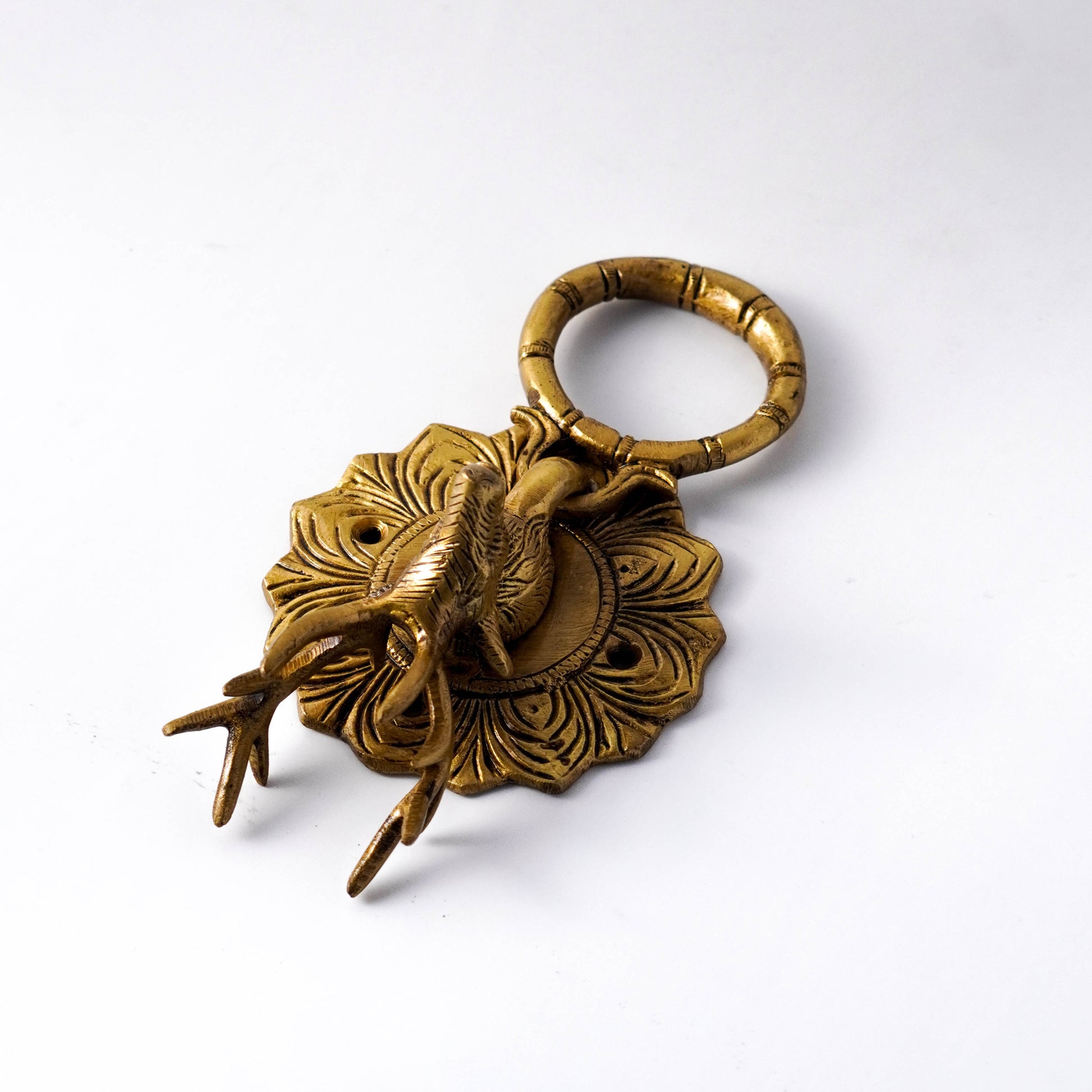 deer door knocker brass by varyra