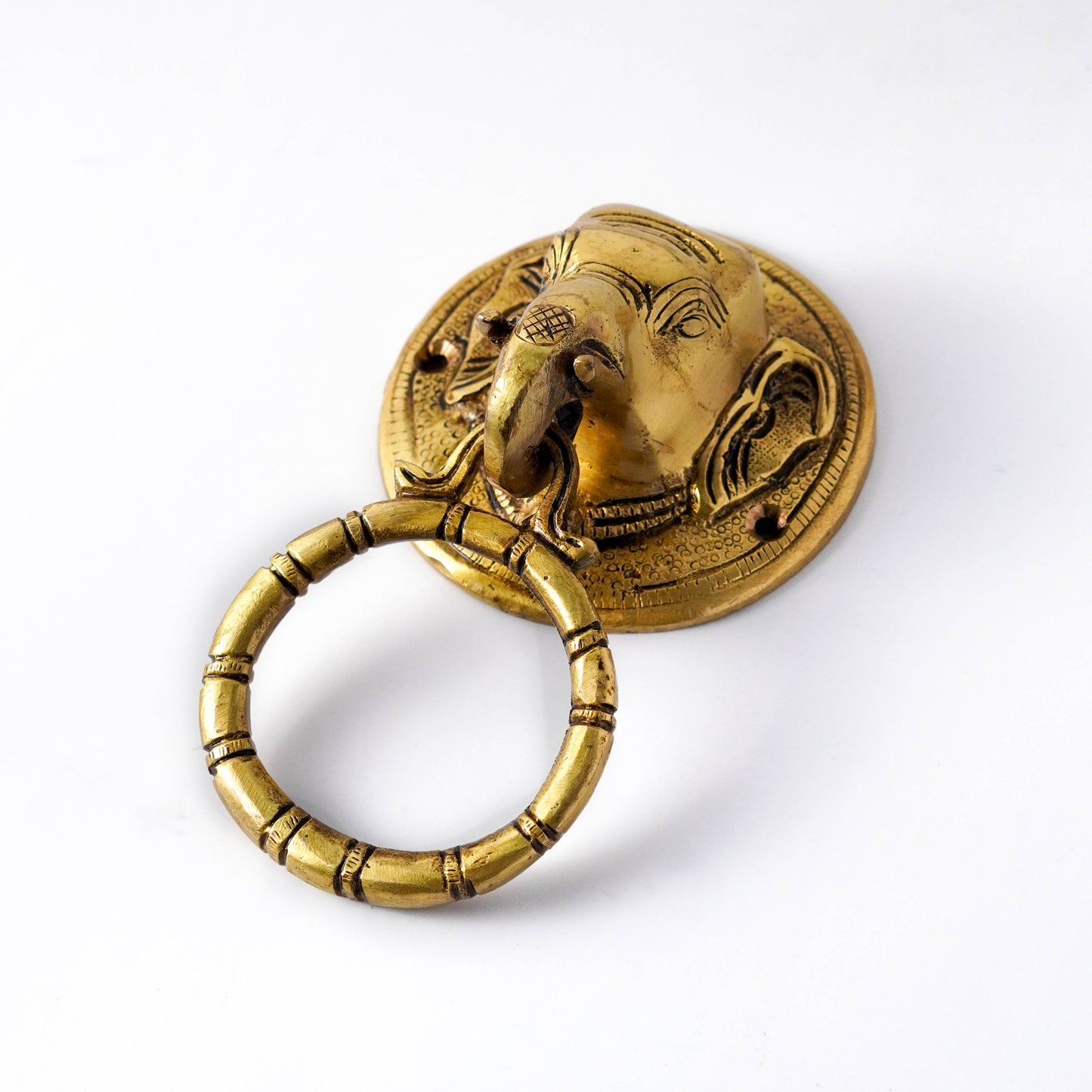 brass door knocker elephant by varyra