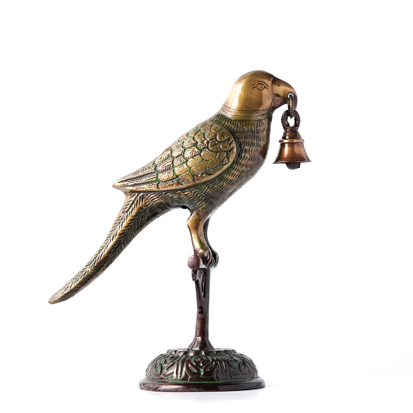 Vintage Brass Parrot Figurine - Unique Home Decor Showpiece | VARYRA - VARYRA