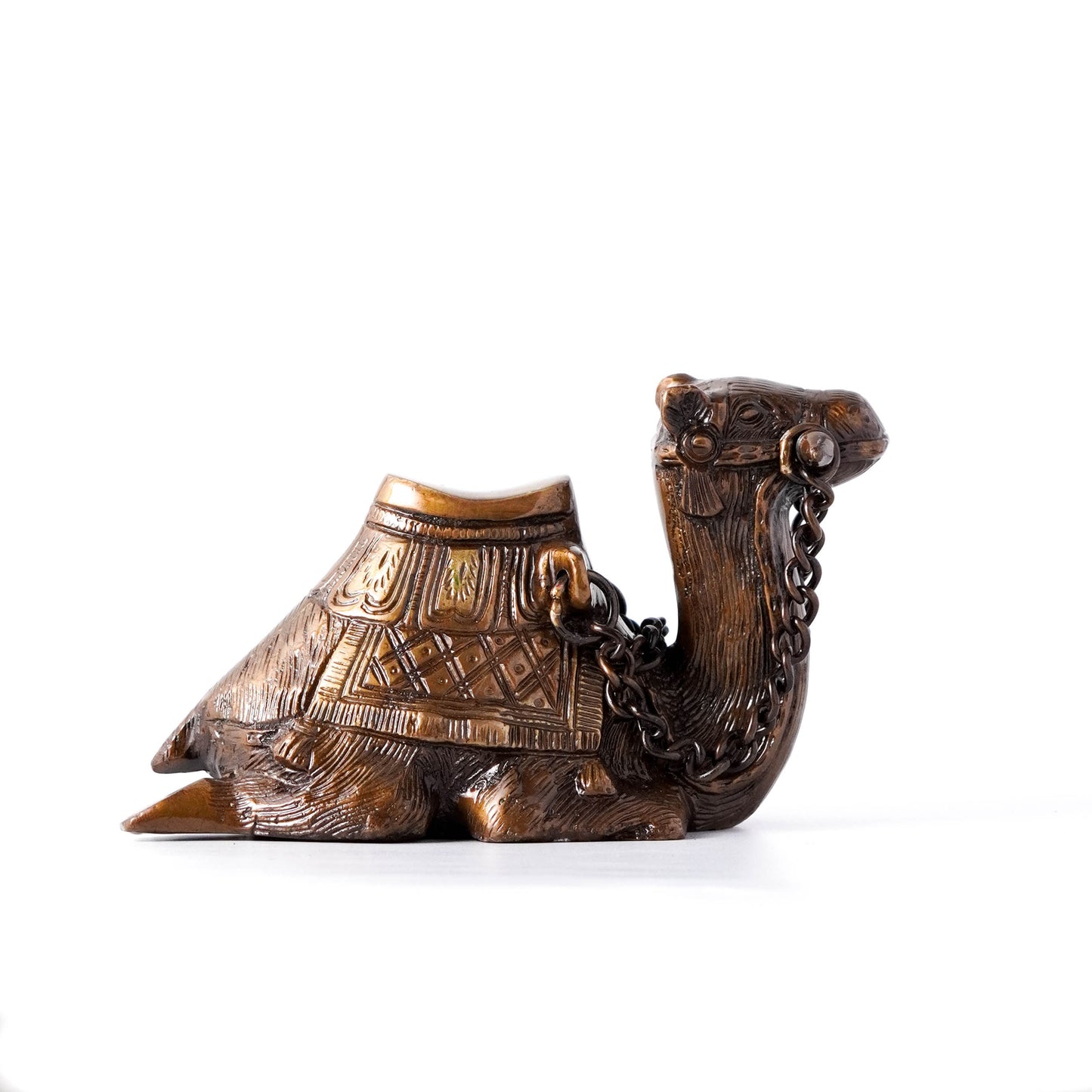 Vintage Brass Arabian Camel Sculpture - Unique Home Decor | VARYRA - VARYRA