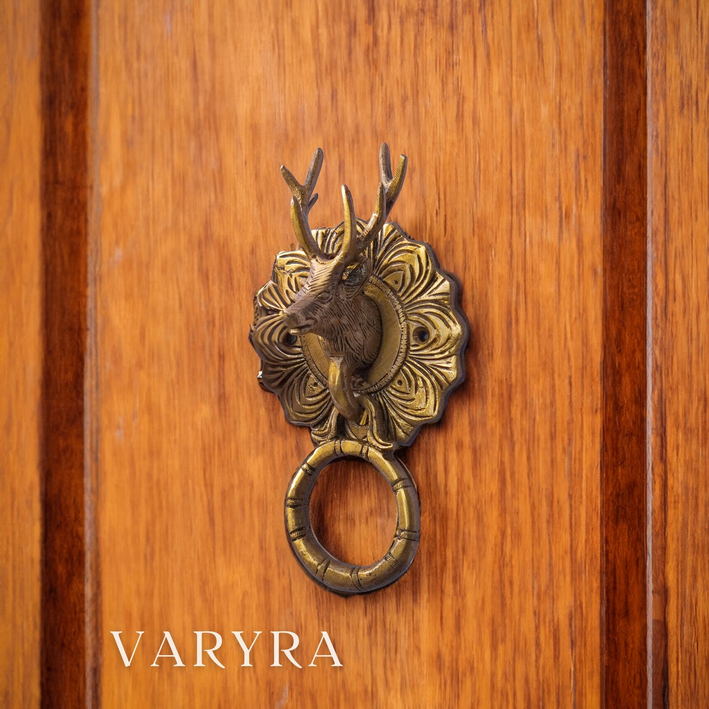 deer door knocker brass by varyra