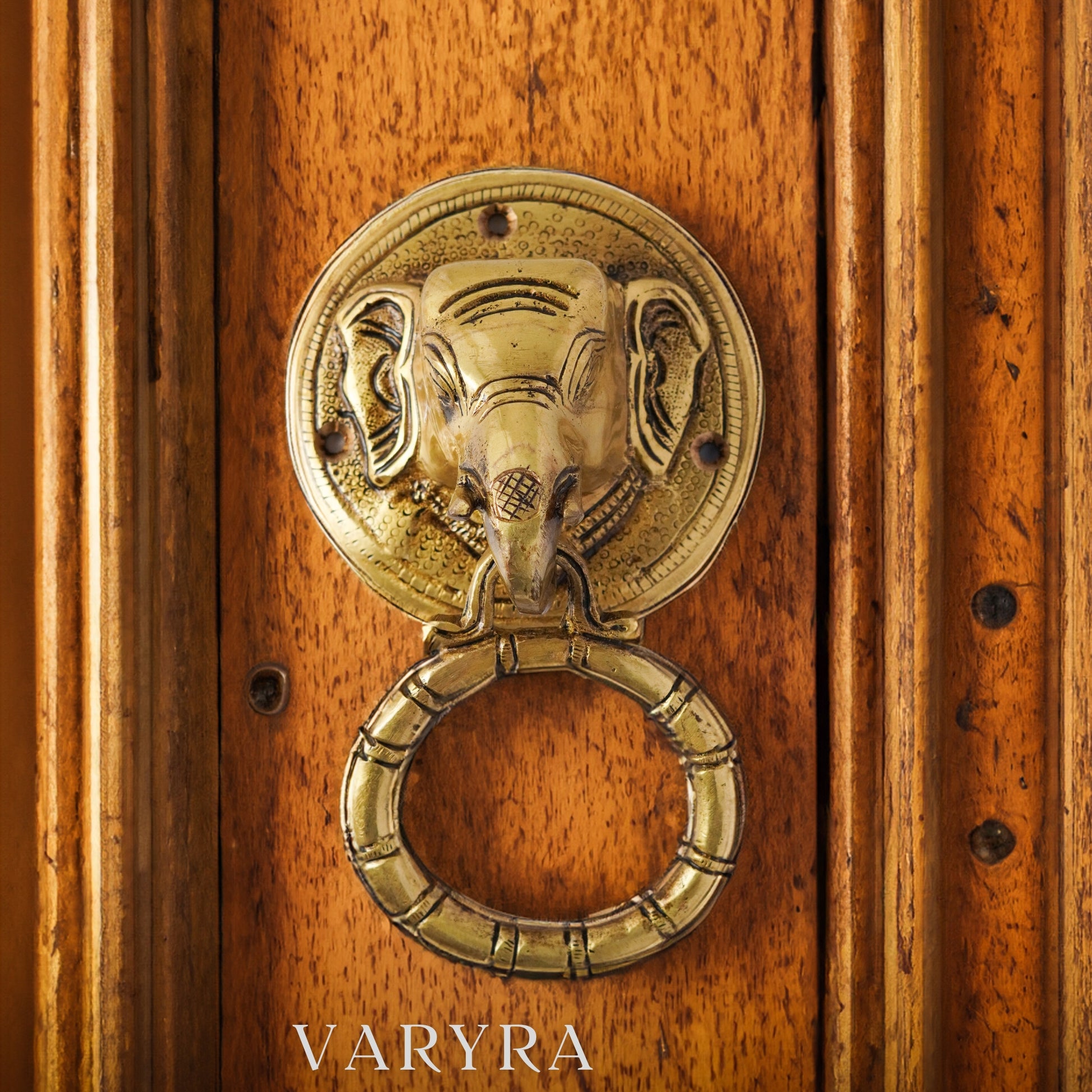 brass door knocker elephant by varyra