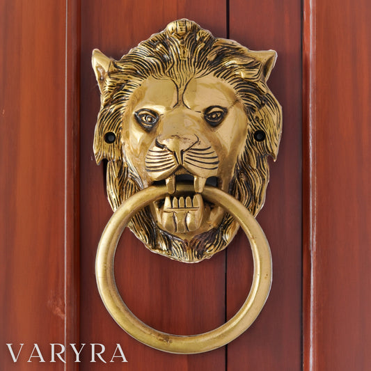 lion door knocker brass king size