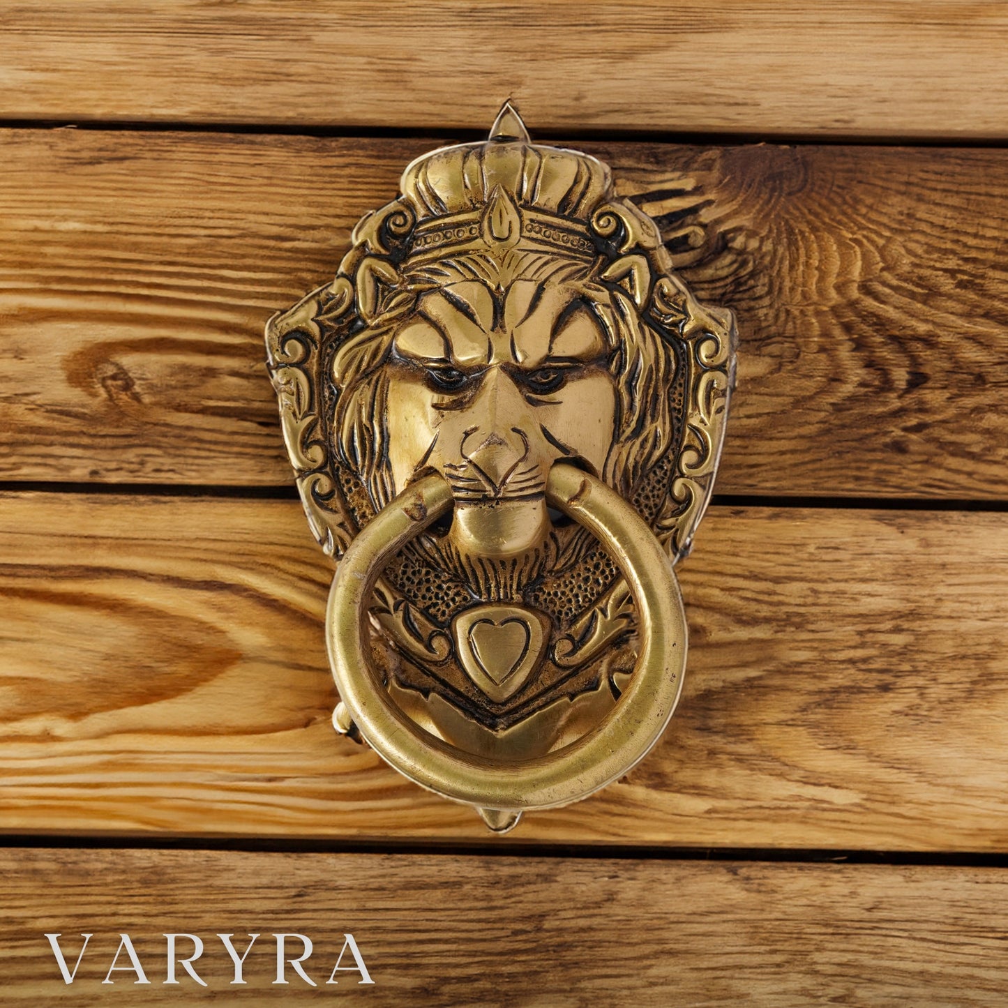 royal lion brass door knocker varyra