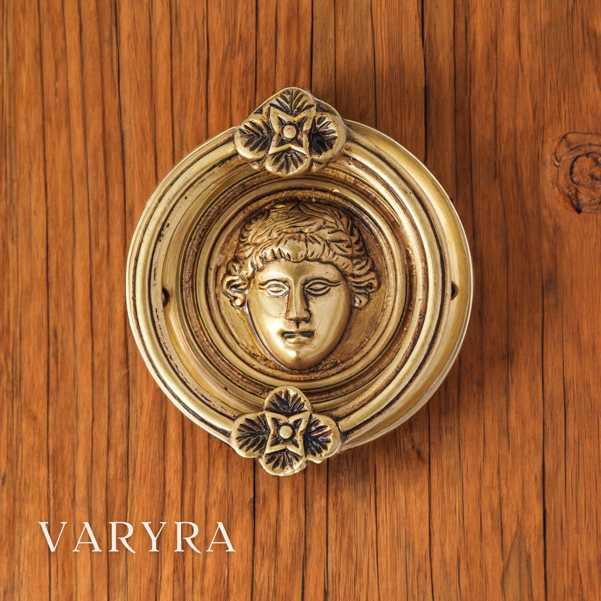 roman door knocker brass by varyra