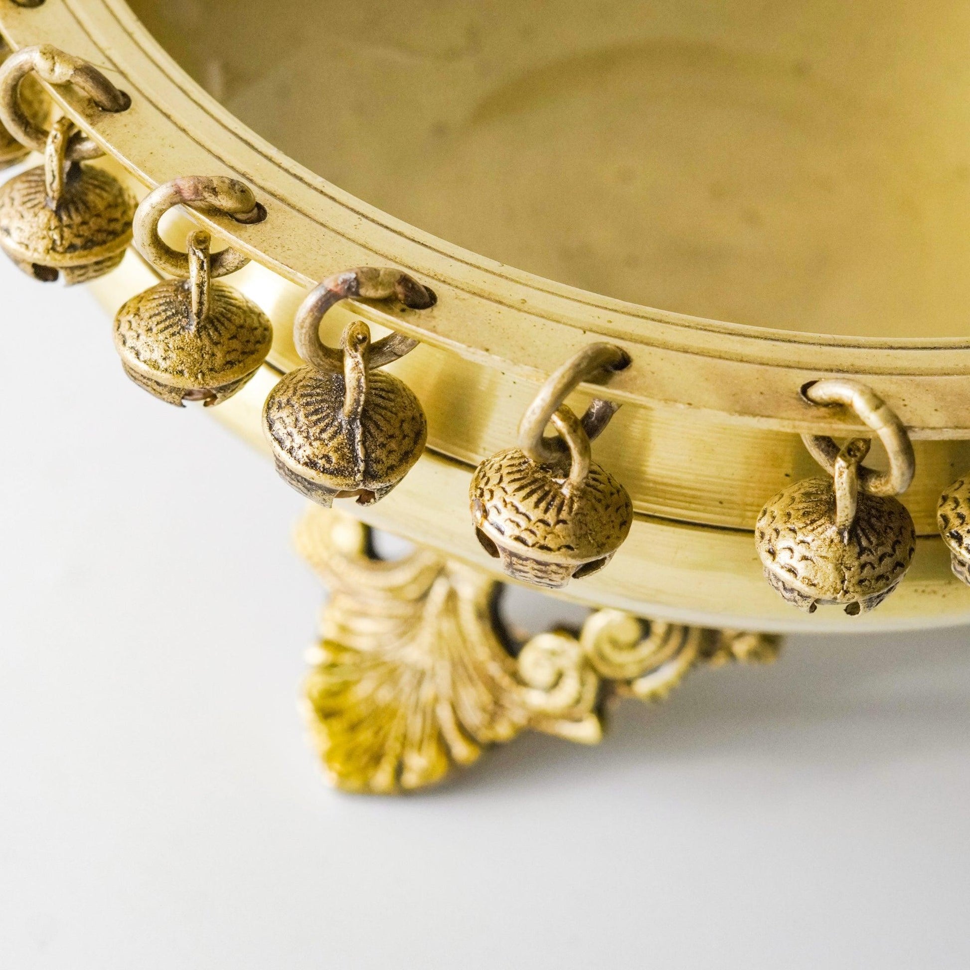 Apratim Urli on stand with Bells, Brass Handicraft | VARYRA - VARYRA