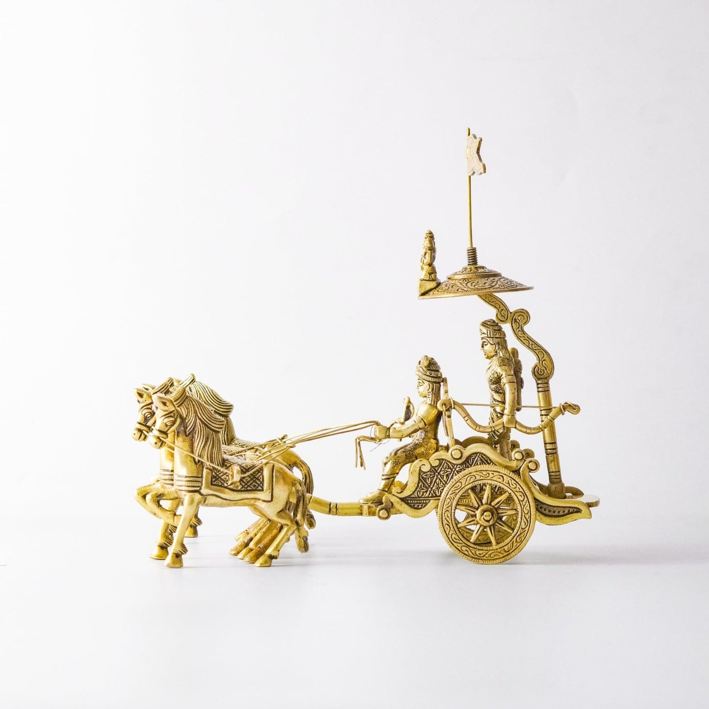 Arjuna Rath, Handmade Maha Royal Chariot Miniature | VARYRA - VARYRA