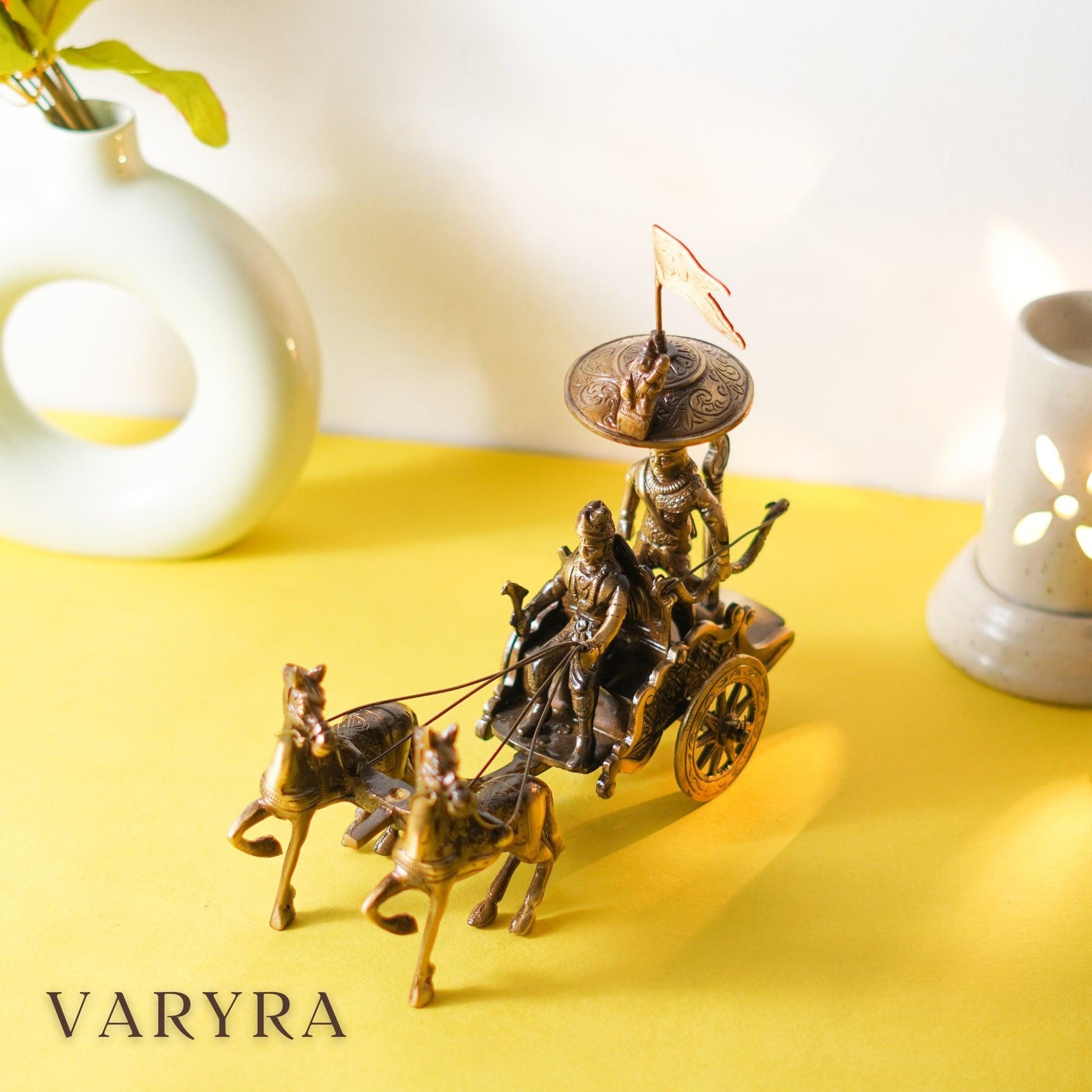 Arjuna Rath, Handmade Royal Chariot Miniature | VARYRA - VARYRA