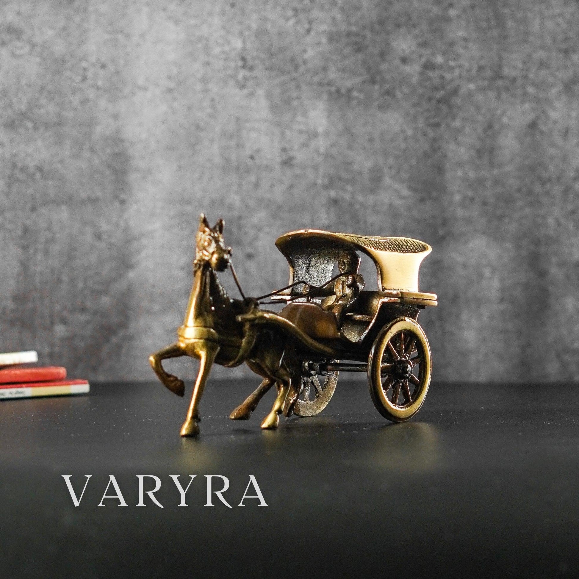 varyra horse carriage showpiece for home decor