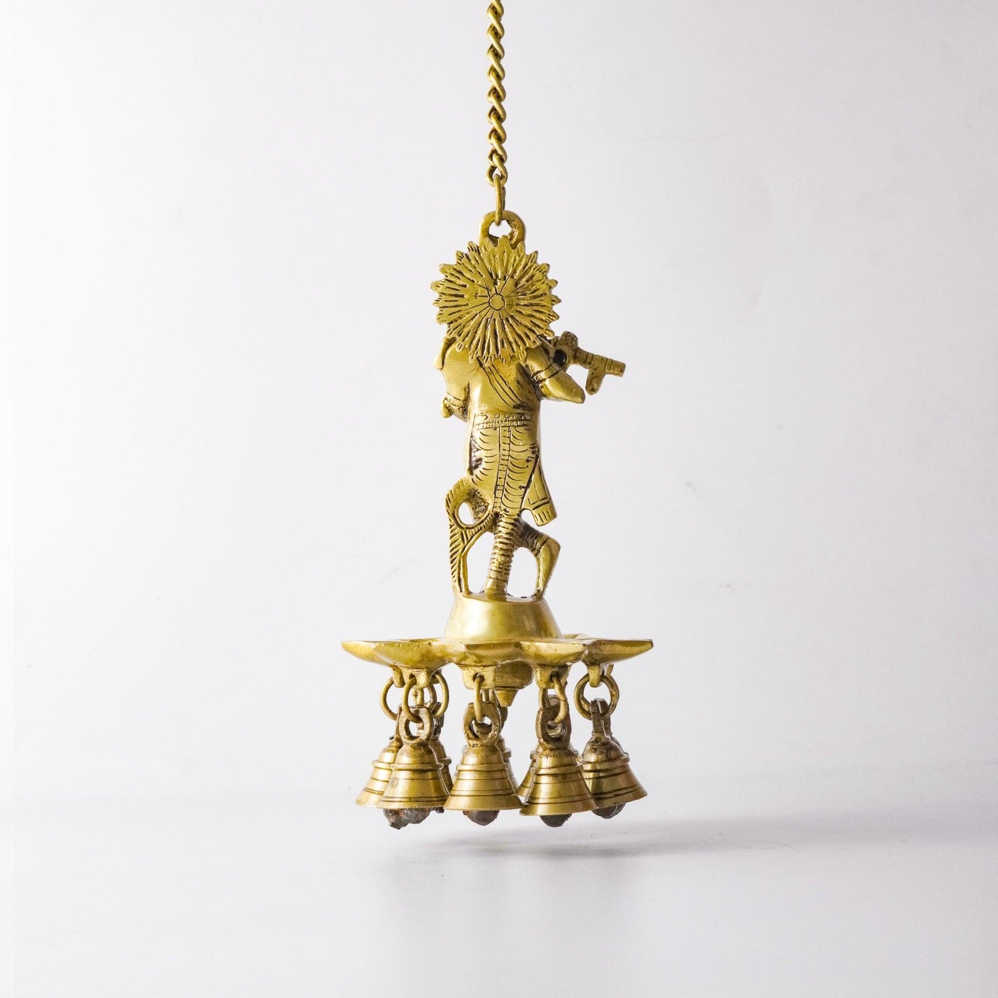 Krishna Wall Hanging Trail, Brass Wall Decor | VARYRA - VARYRA