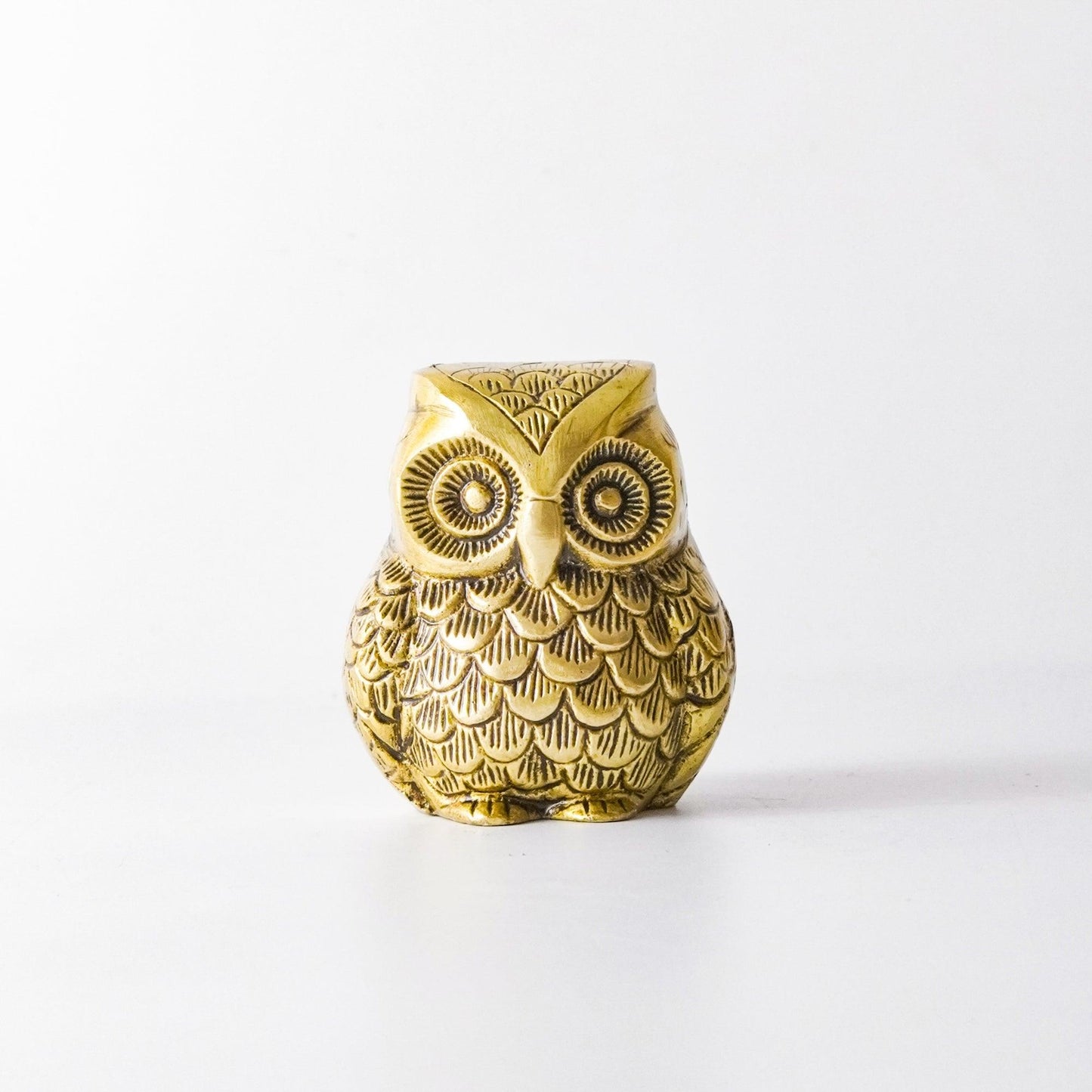 Owl Vintage Miniature Brass Showpiece, M | VARYRA - VARYRA