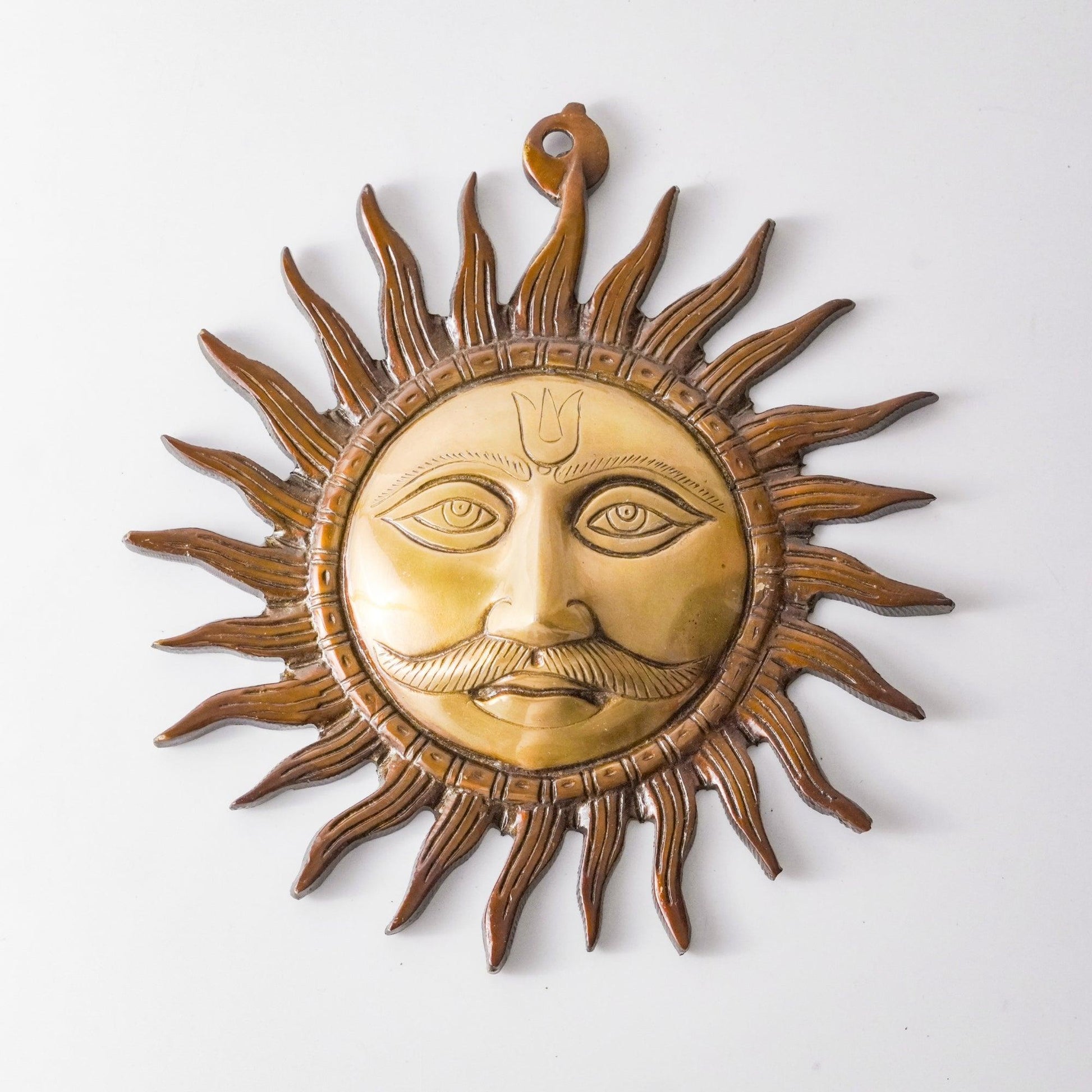 Sun Prakhar Wall Hanging, Brass Home Decor | VARYRA - VARYRA