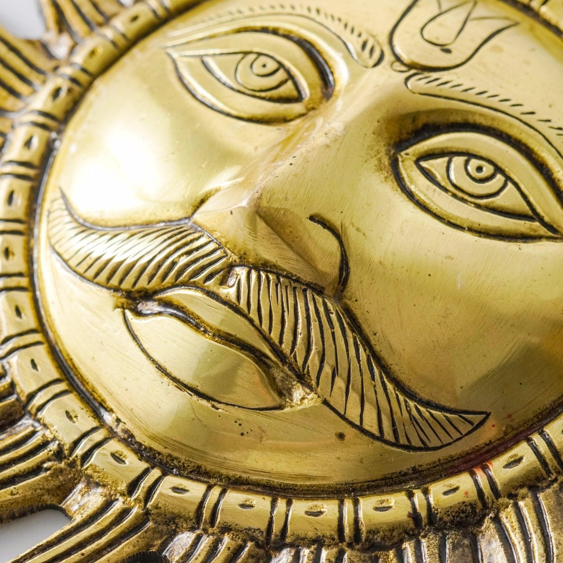 Sun Prakhar Wall Hanging, Brass Home Decor | VARYRA - VARYRA