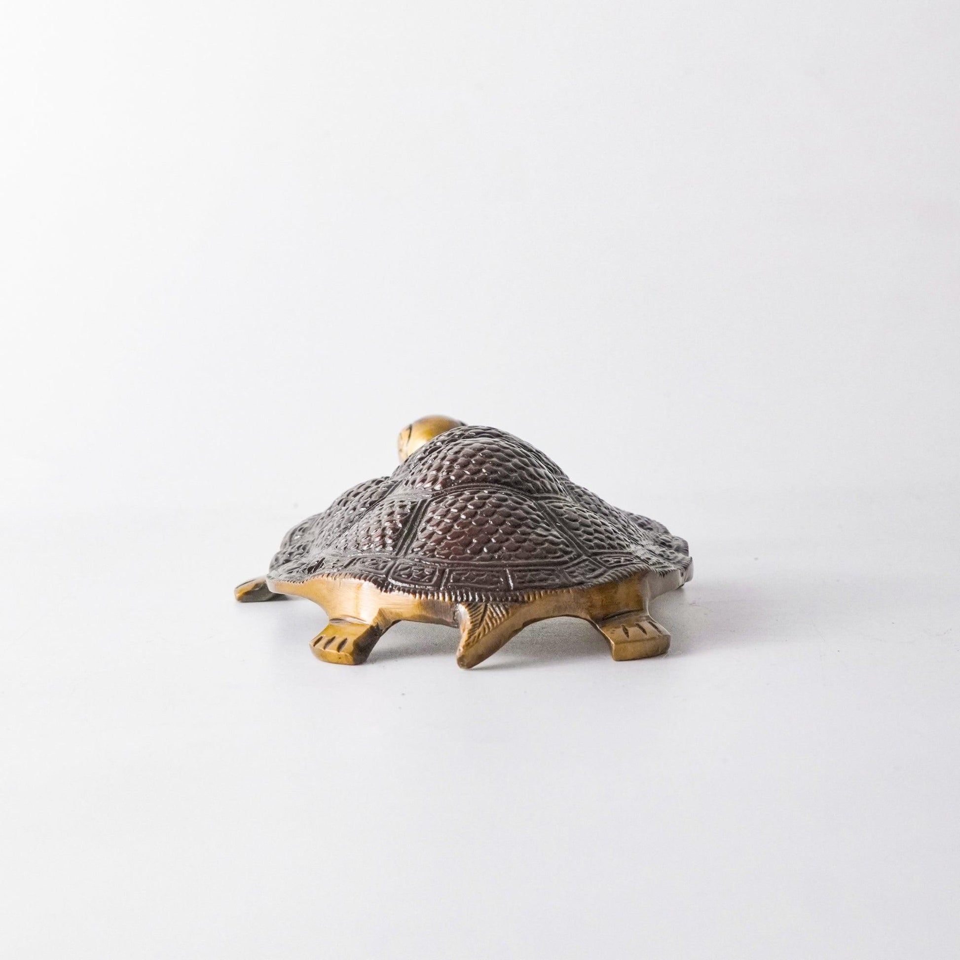 Turtle Vintage Miniature Showpiece, Brass, L | VARYRA - VARYRA