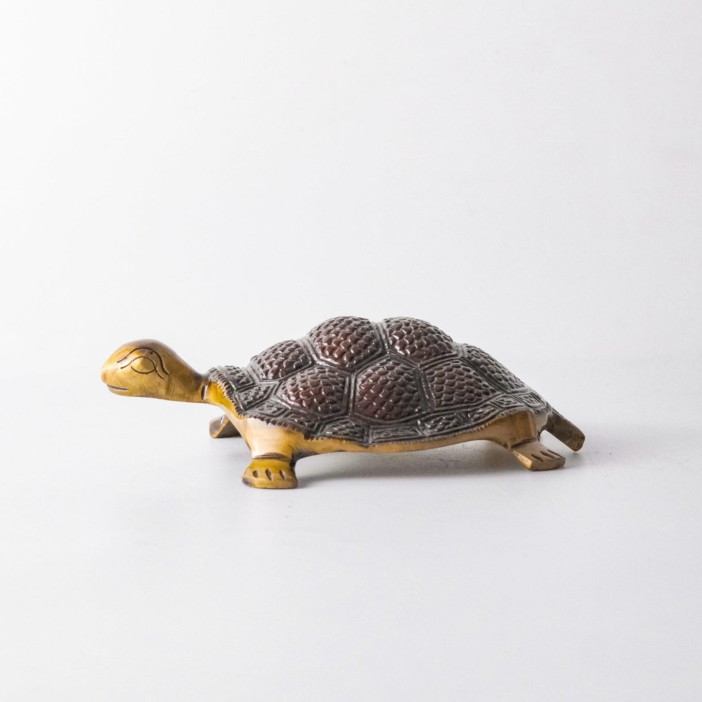 Turtle Vintage Miniature Showpiece, Brass, L | VARYRA - VARYRA