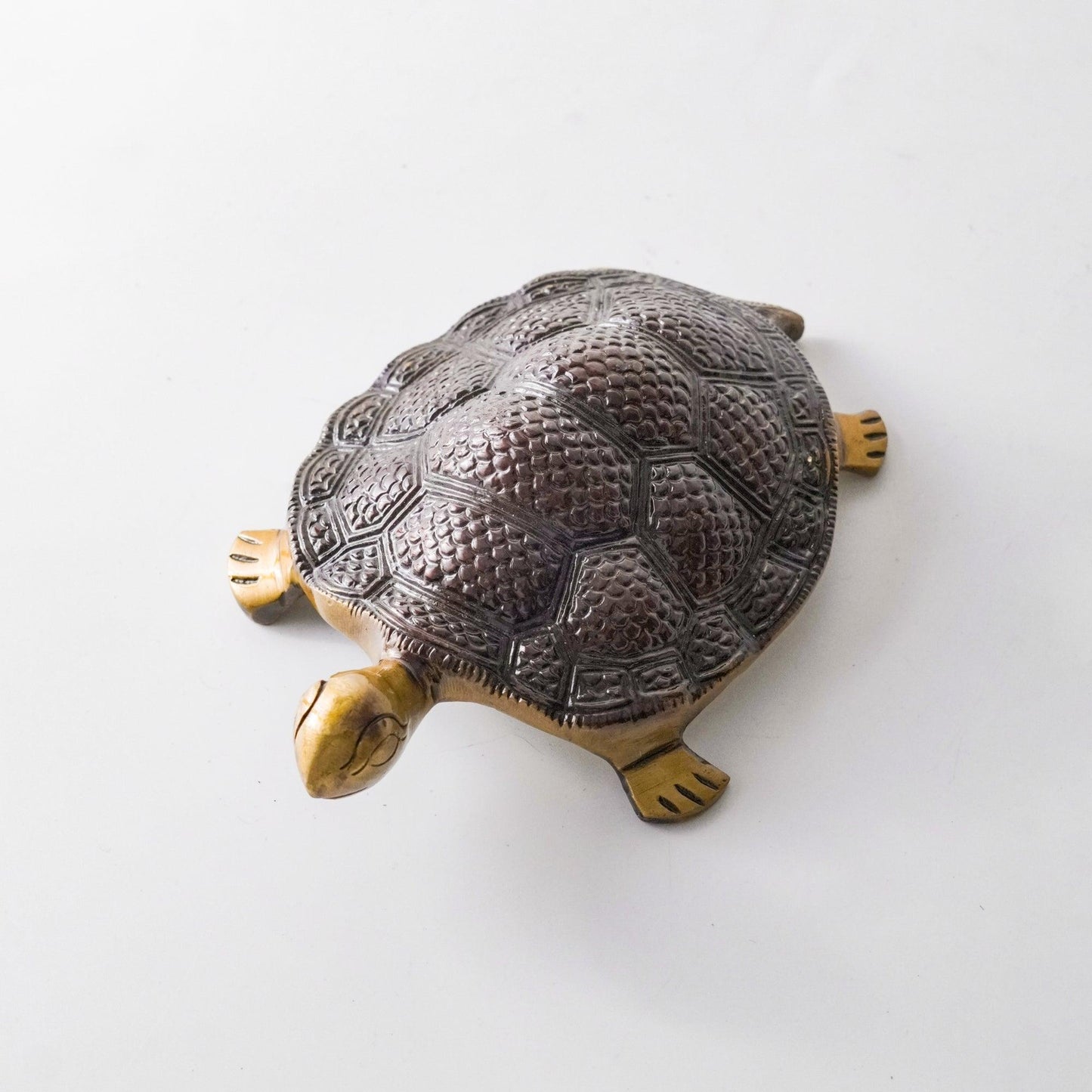 Turtle Vintage Miniature Showpiece, Brass, L | VARYRA - VARYRA