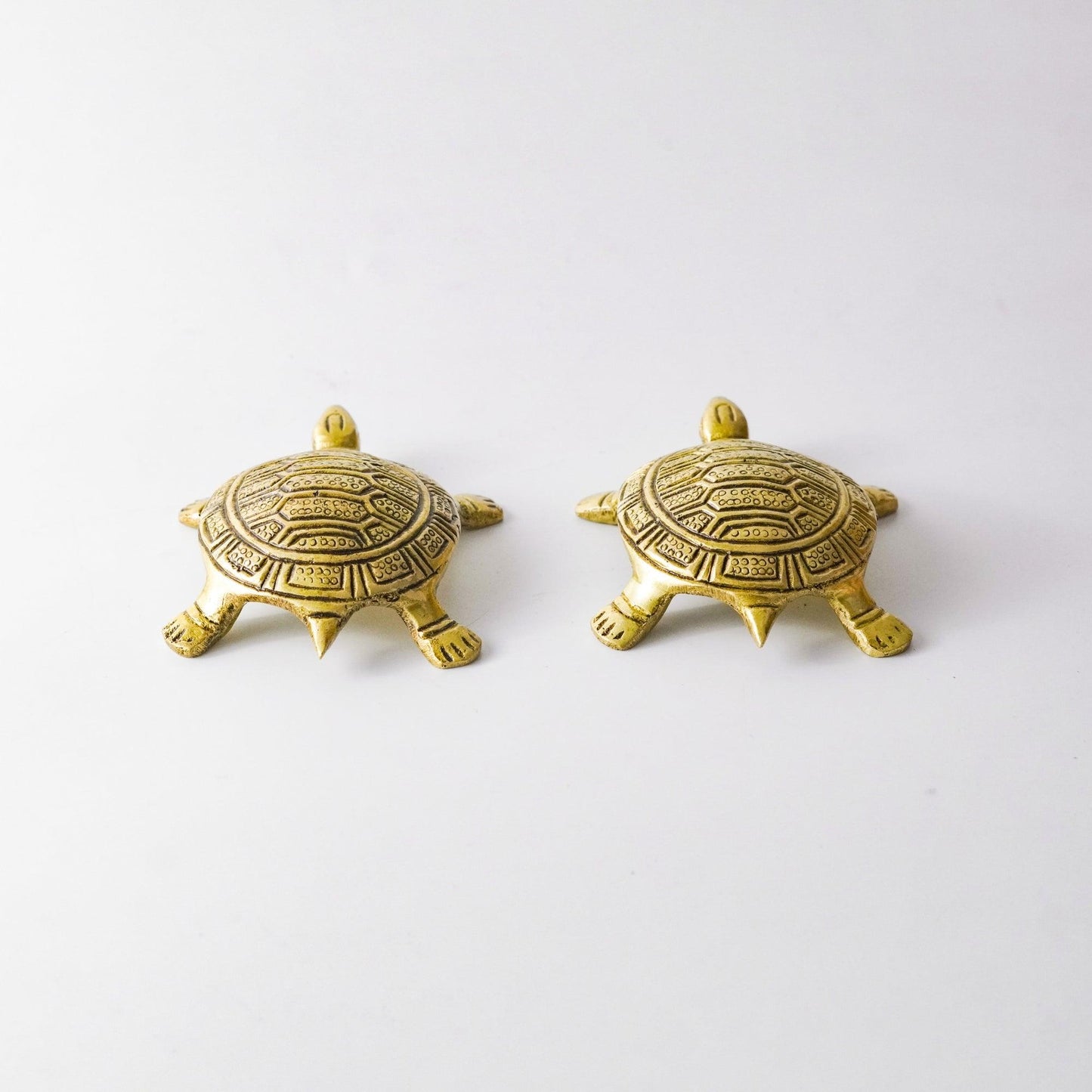 Turtle Vintage Miniature Showpiece, Set, Brass, S | VARYRA - VARYRA