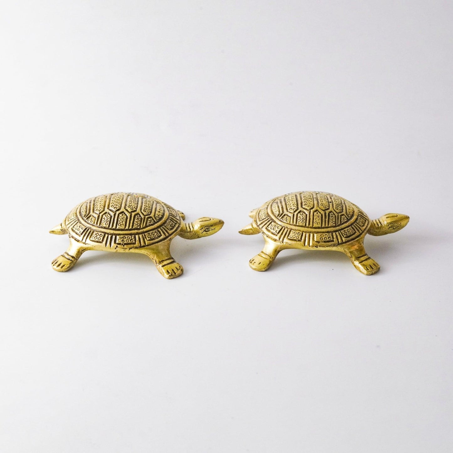 Turtle Vintage Miniature Showpiece, Set, Brass, S | VARYRA - VARYRA