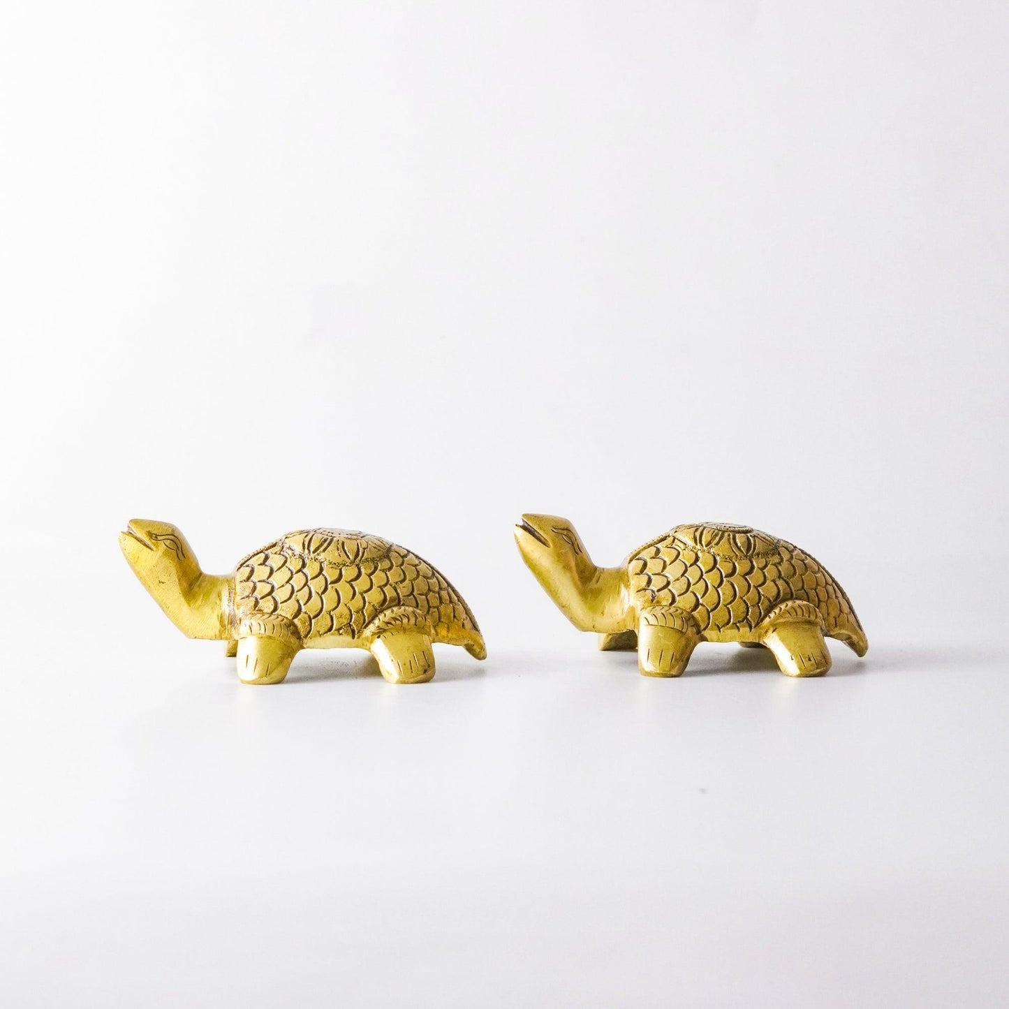 Turtle Vintage Miniature Showpiece, Set, Brass, M | VARYRA - VARYRA