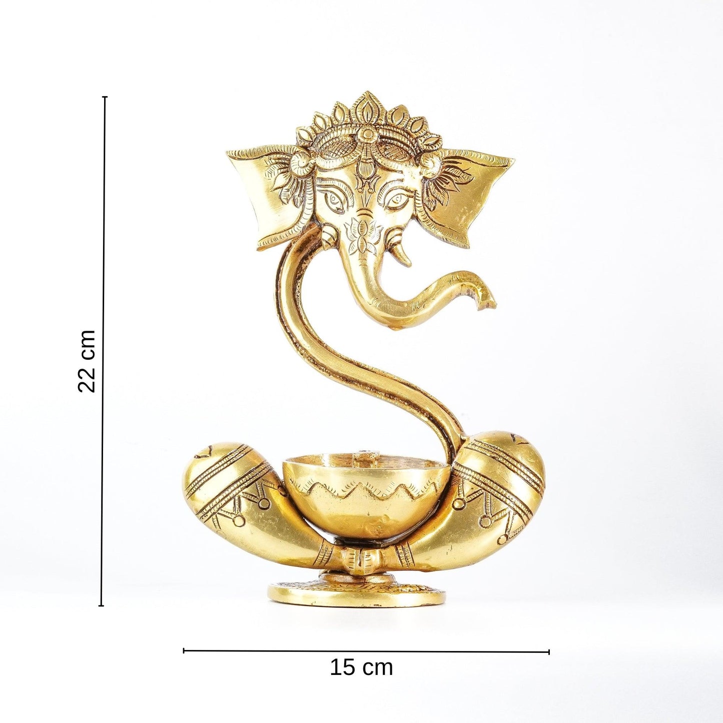 varyra ganesh floating trunk diya oil lamp product dimensions