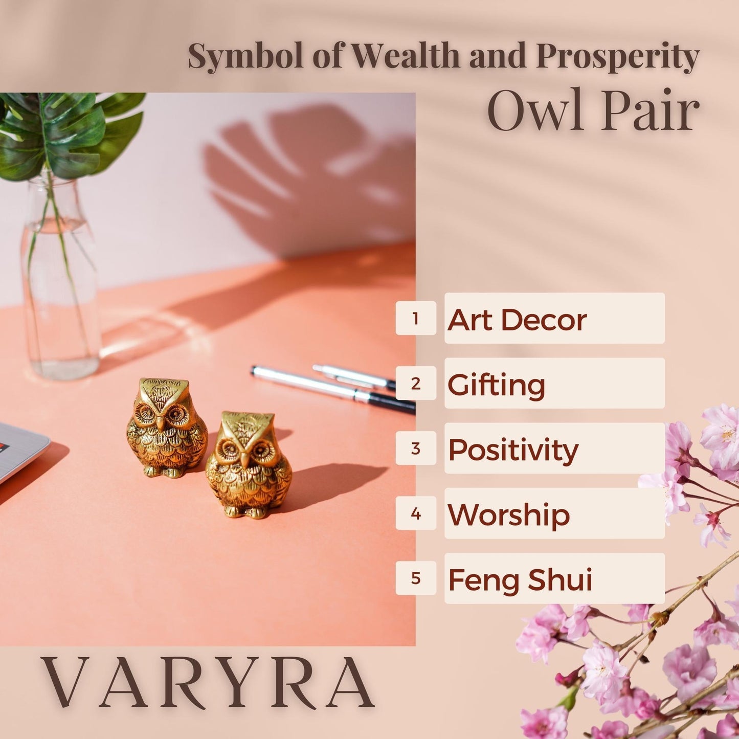 varyra owl pair showpiece premium features