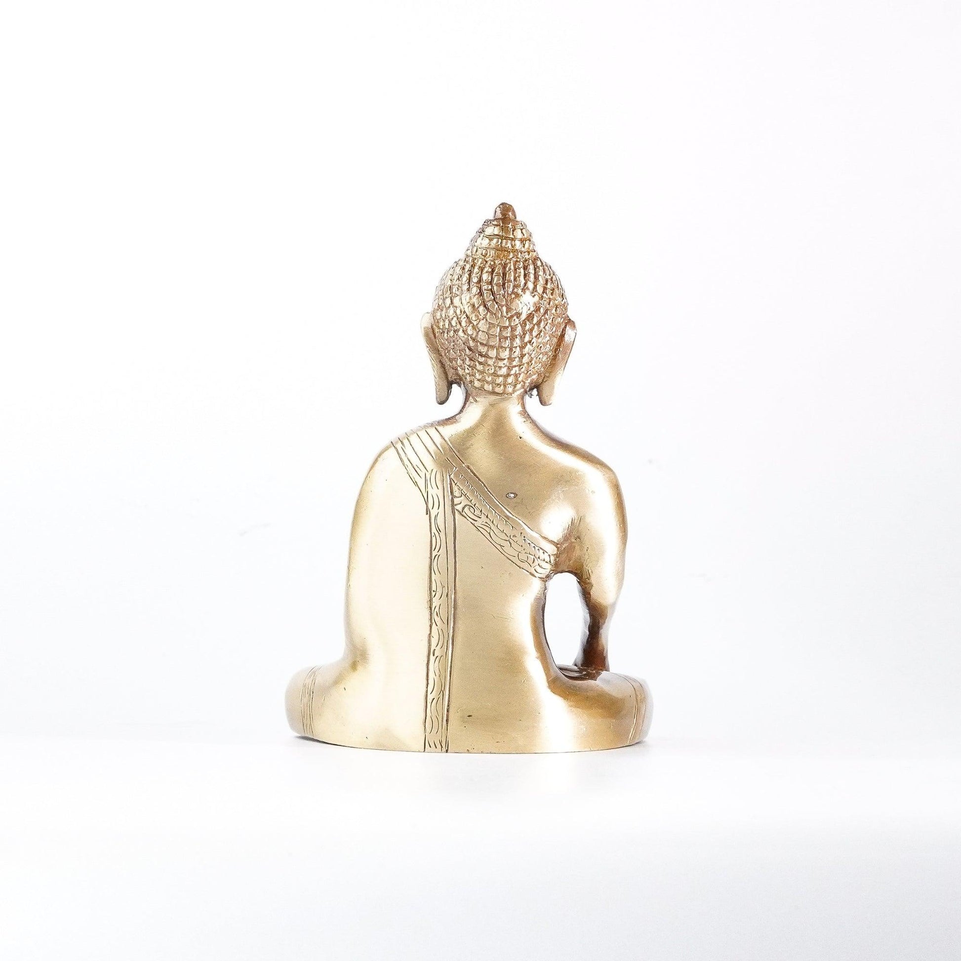 varyra meditating buddha figurine back side