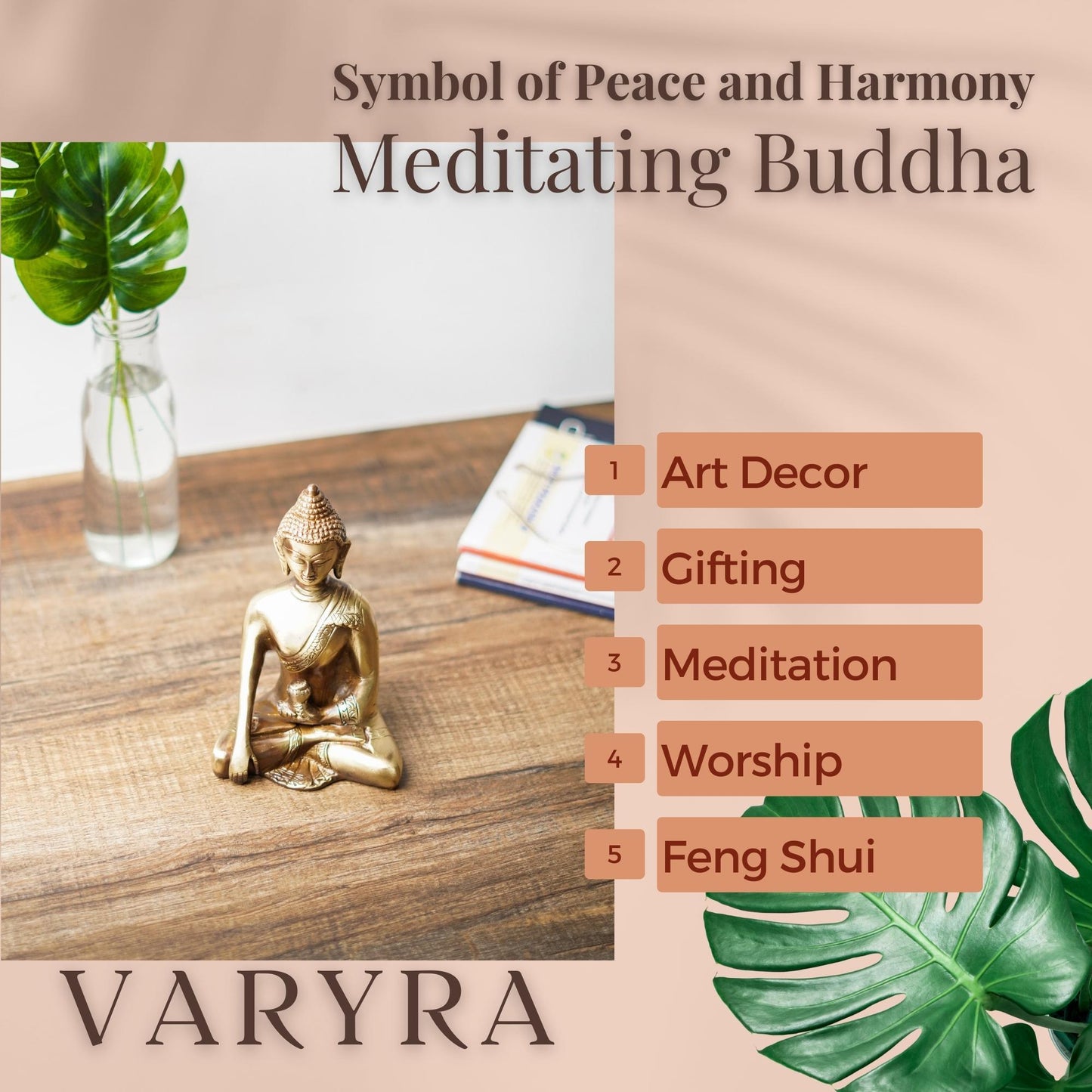 varyra meditating buddha figurine features of product