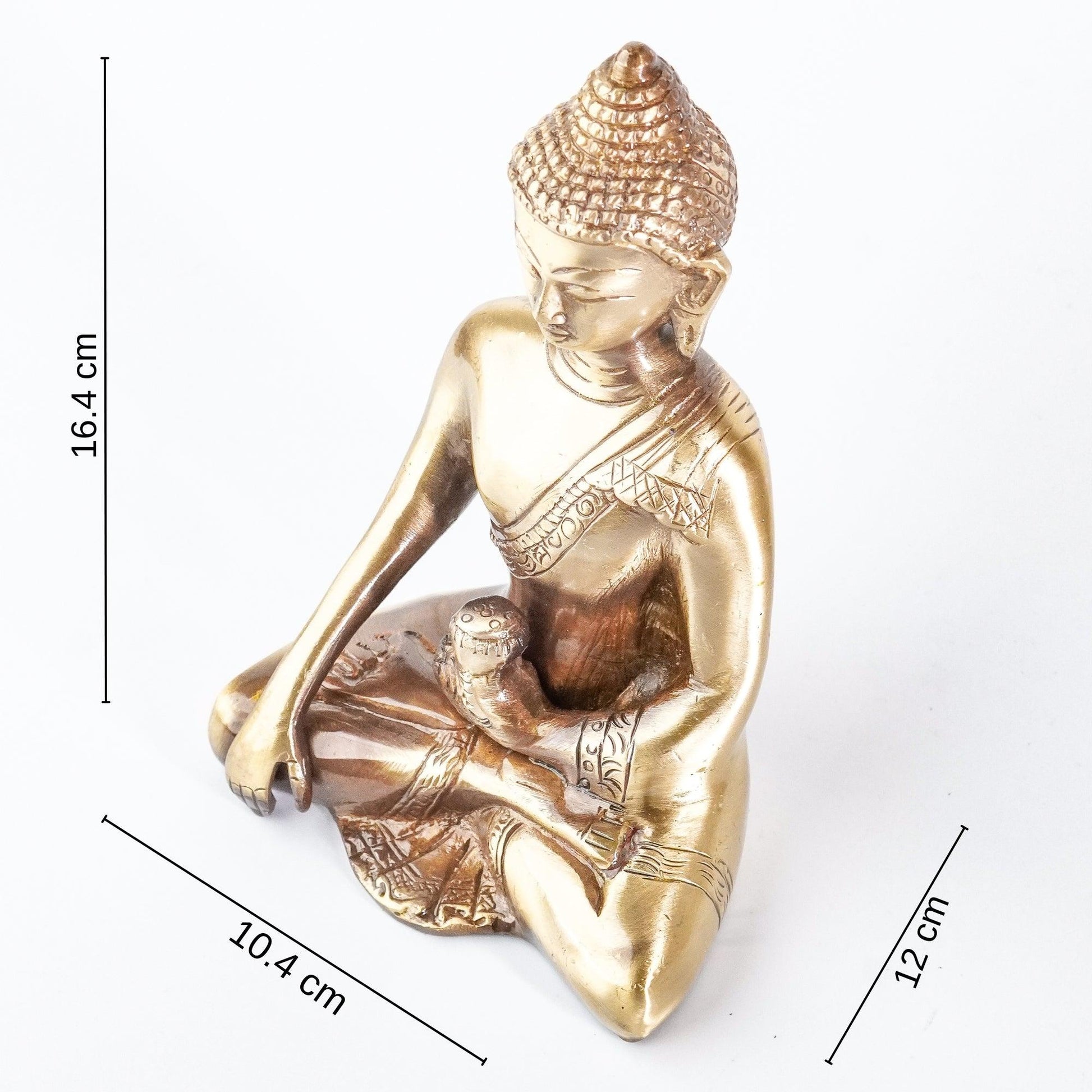 varyra meditating buddha figurine dimensions