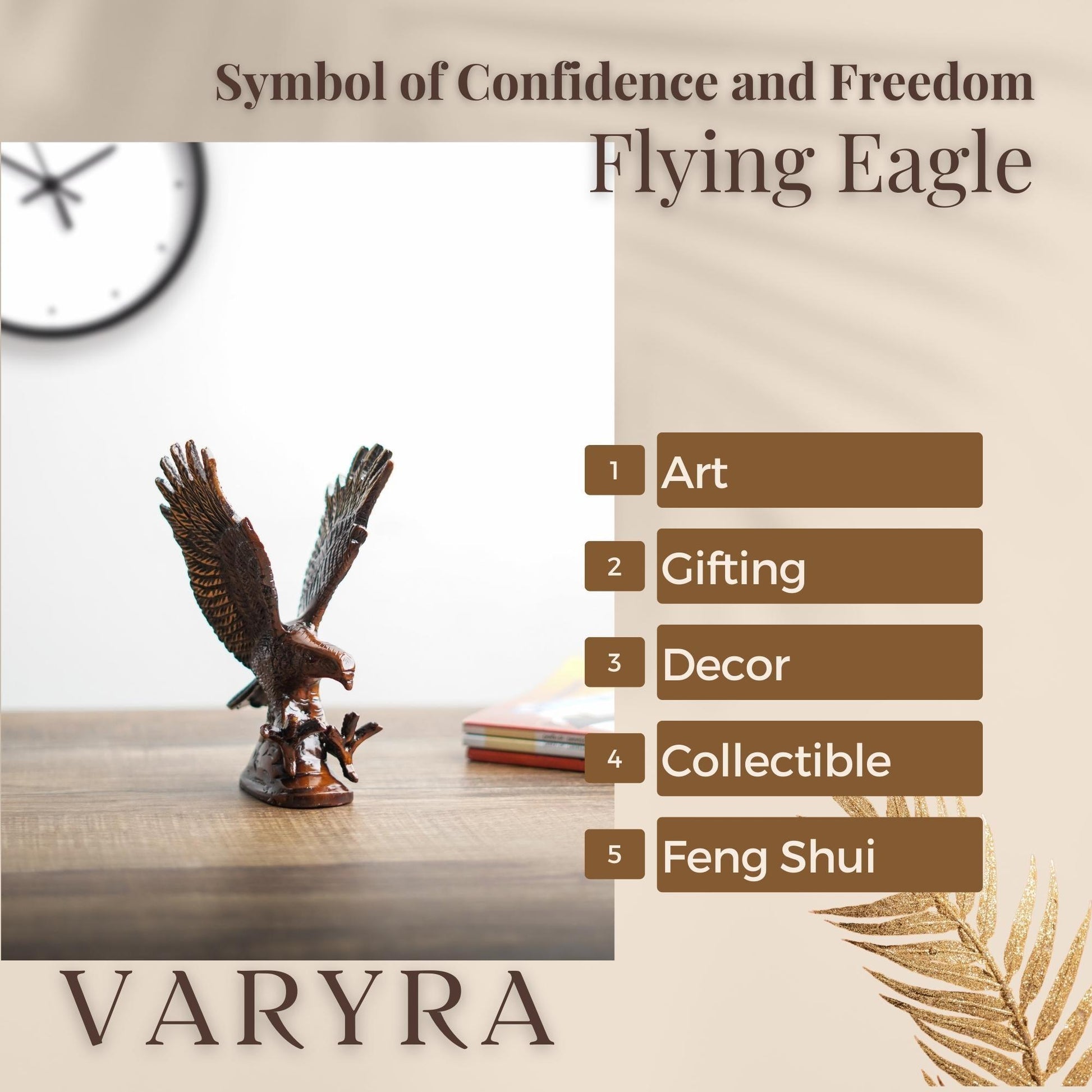 varyra eagle brass showpiece vintage home decor modern aesthetic features