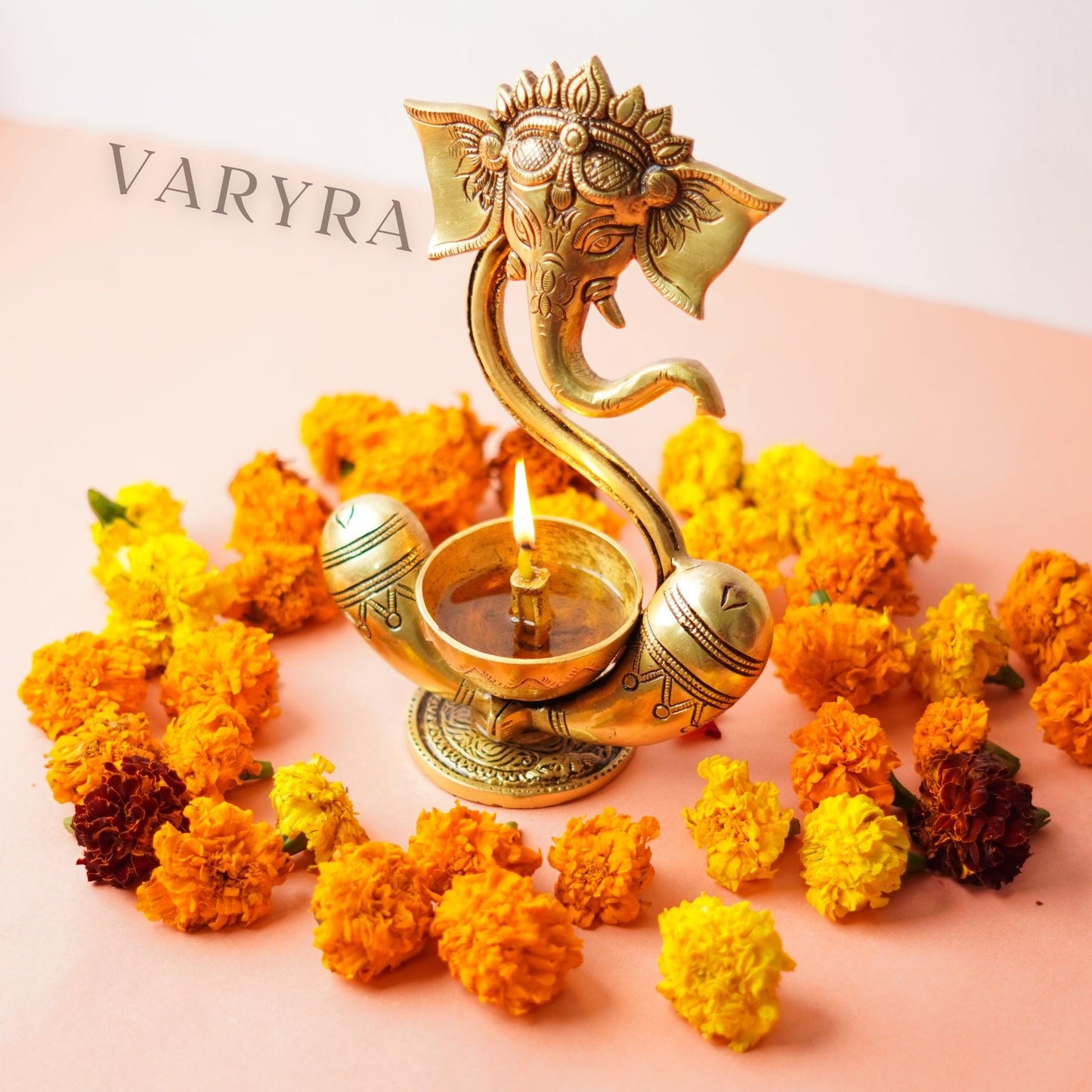 varyra ganesh floating trunk diya oil lamp main image