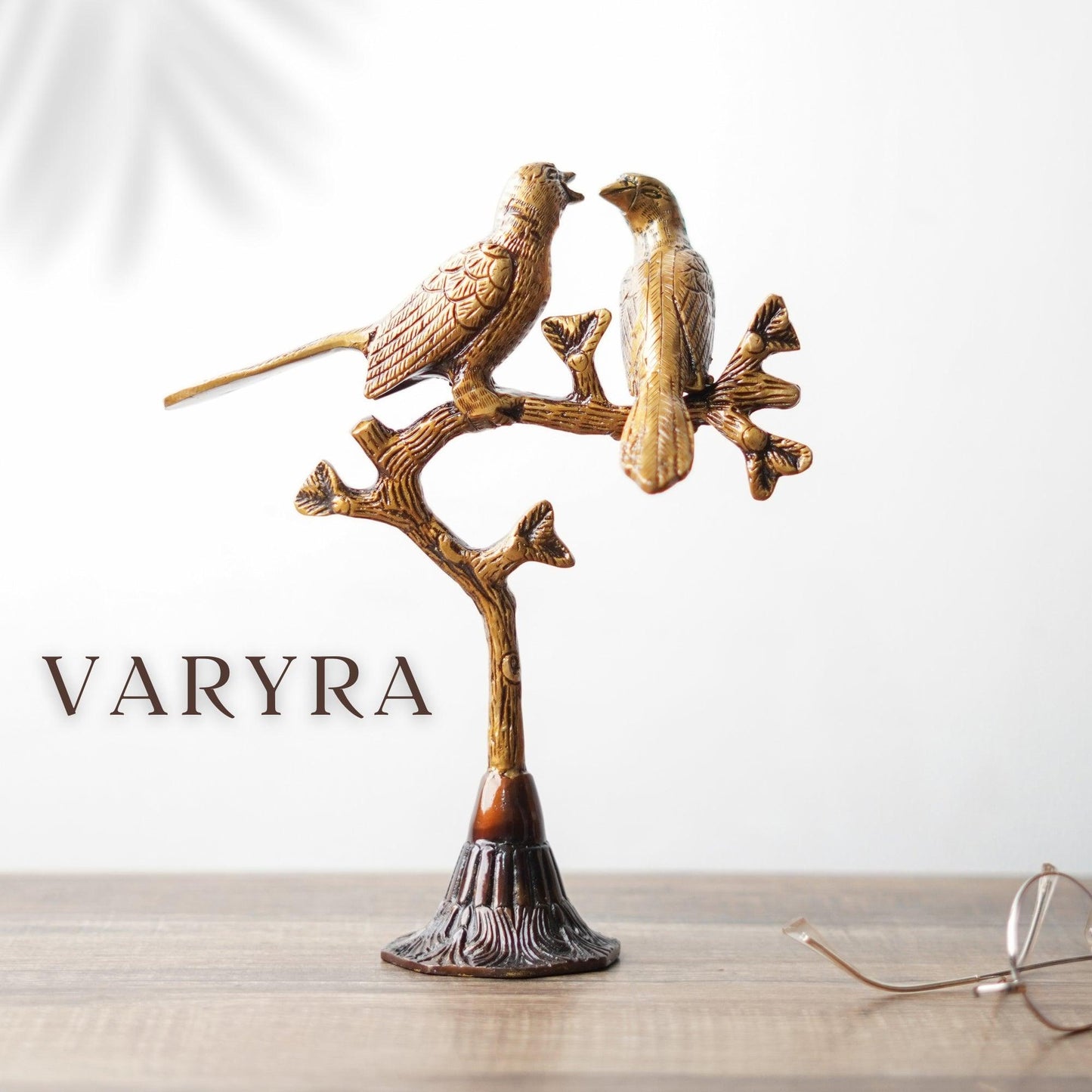 varyra love birds on tree main image brass showpiece