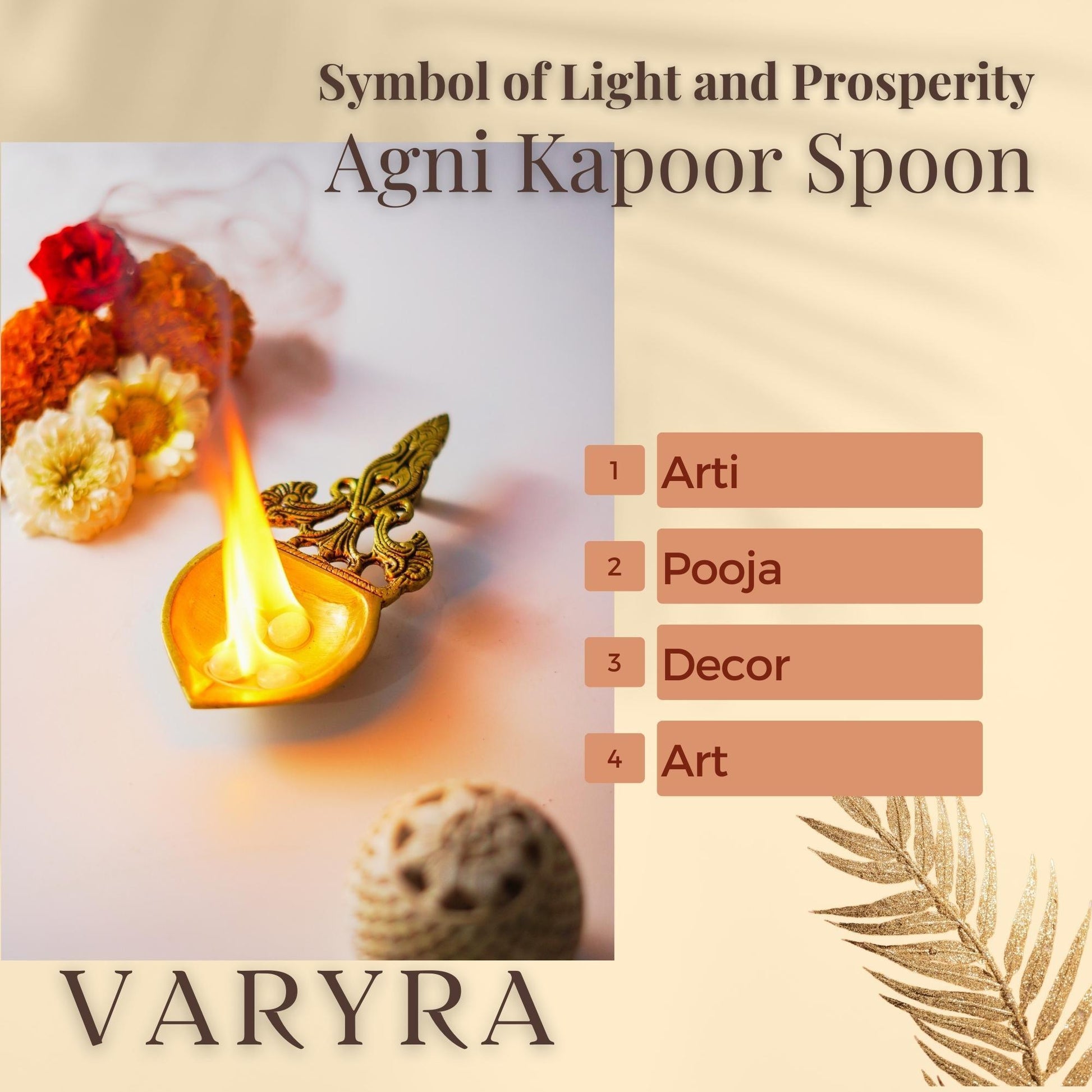 varyra agni kapoor spoon for pooja main features