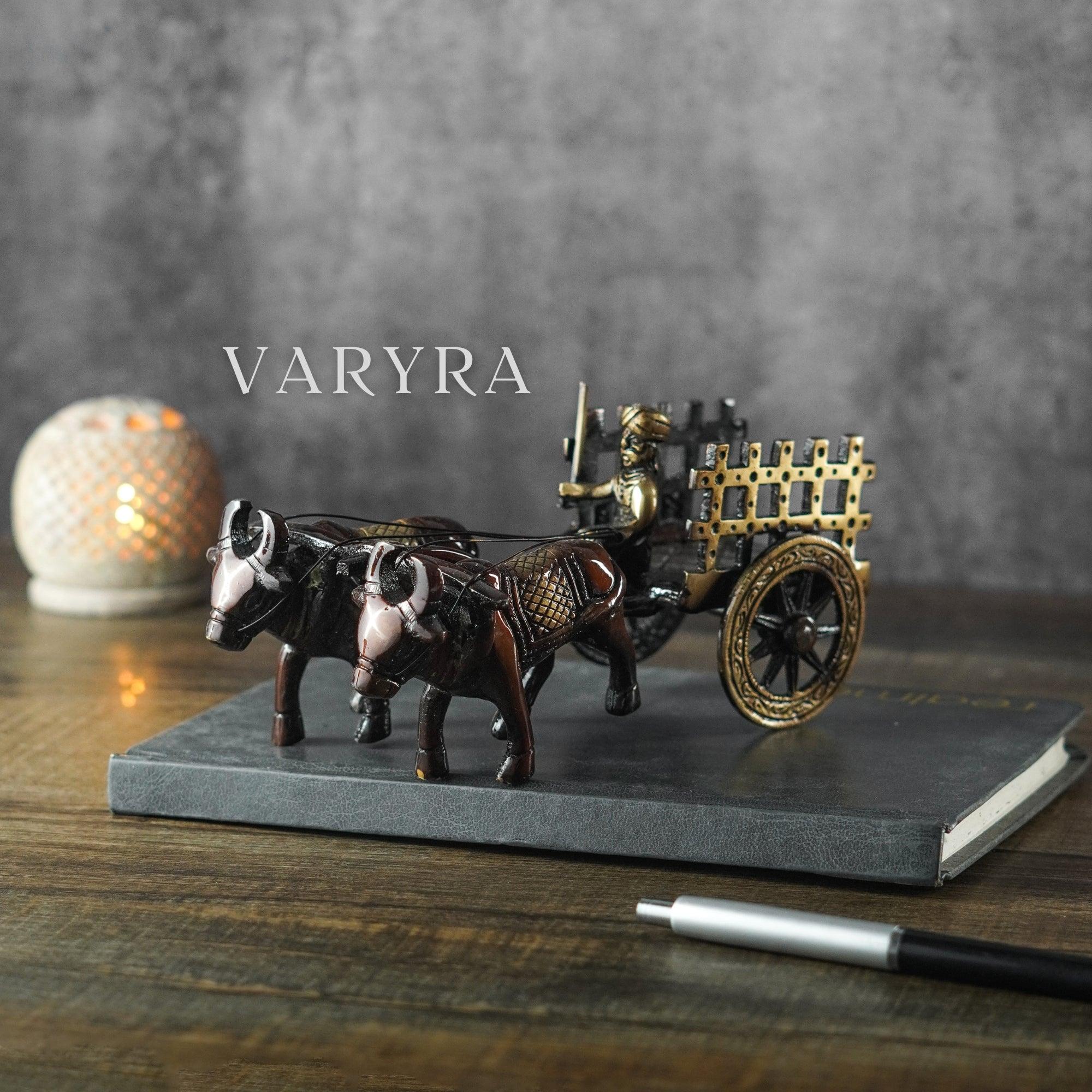 Buy Vintage Brass Bullock Cart Figurines