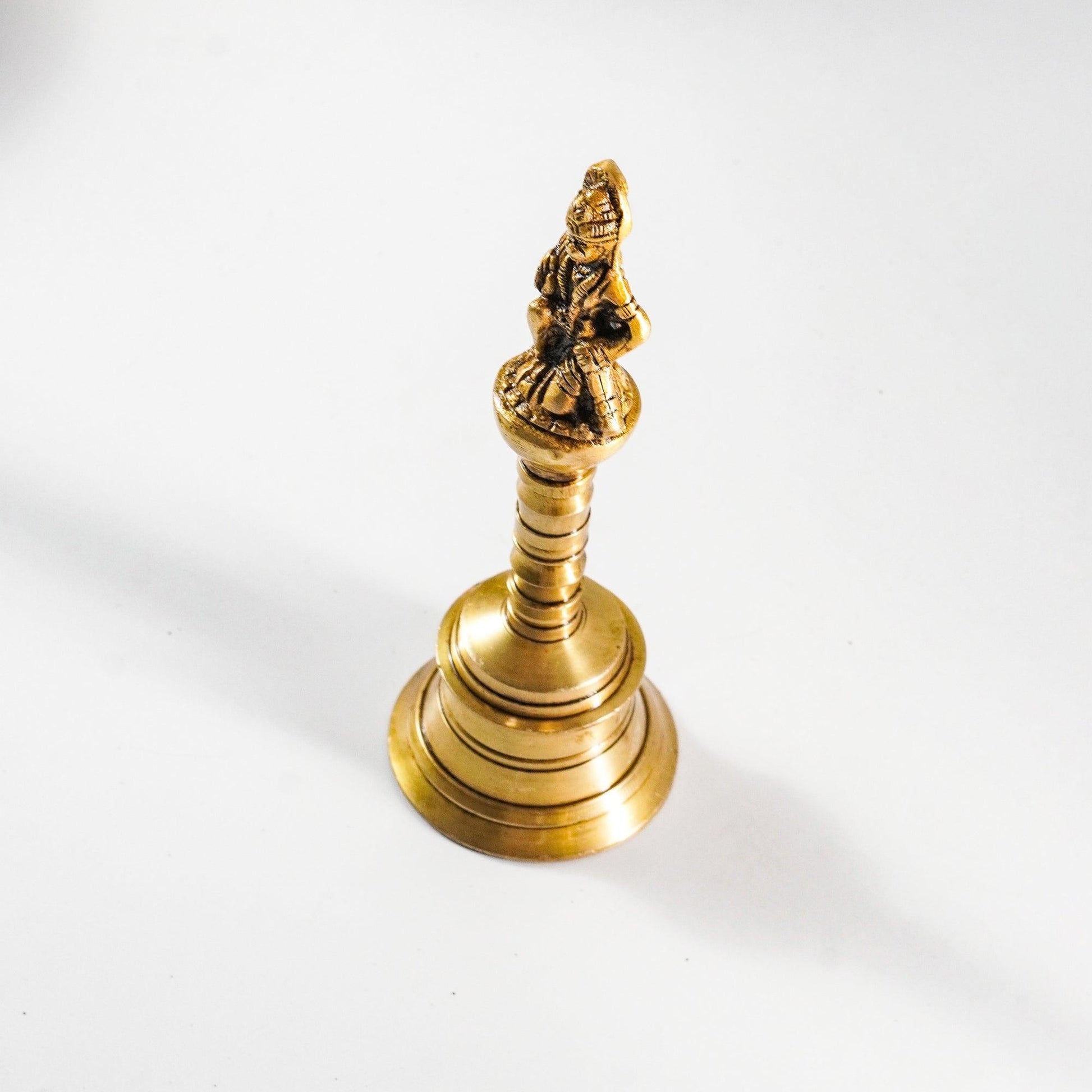 Hanuman Mukhi Puja Hand Bell, Brass Ghanti | VARYRA - VARYRA