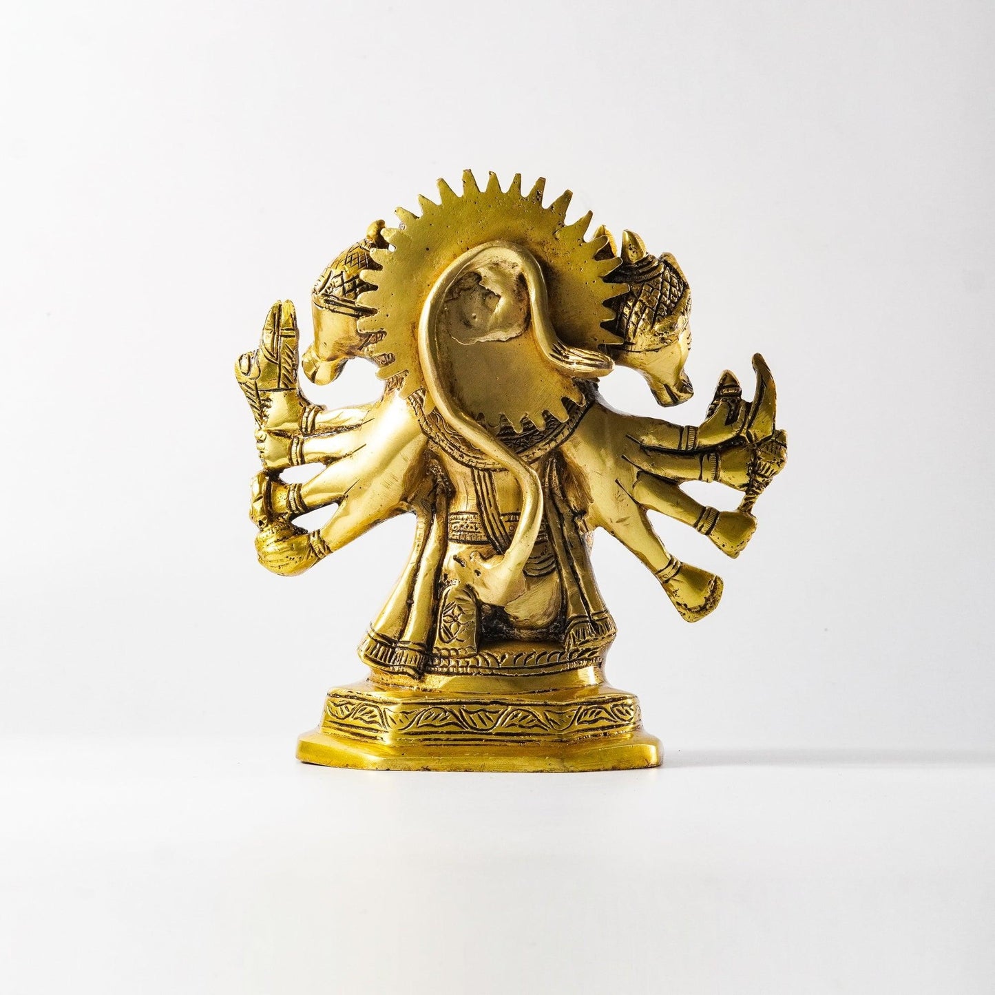 Hanuman Panchmukhi Statue, Brass Metal | VARYRA - VARYRA