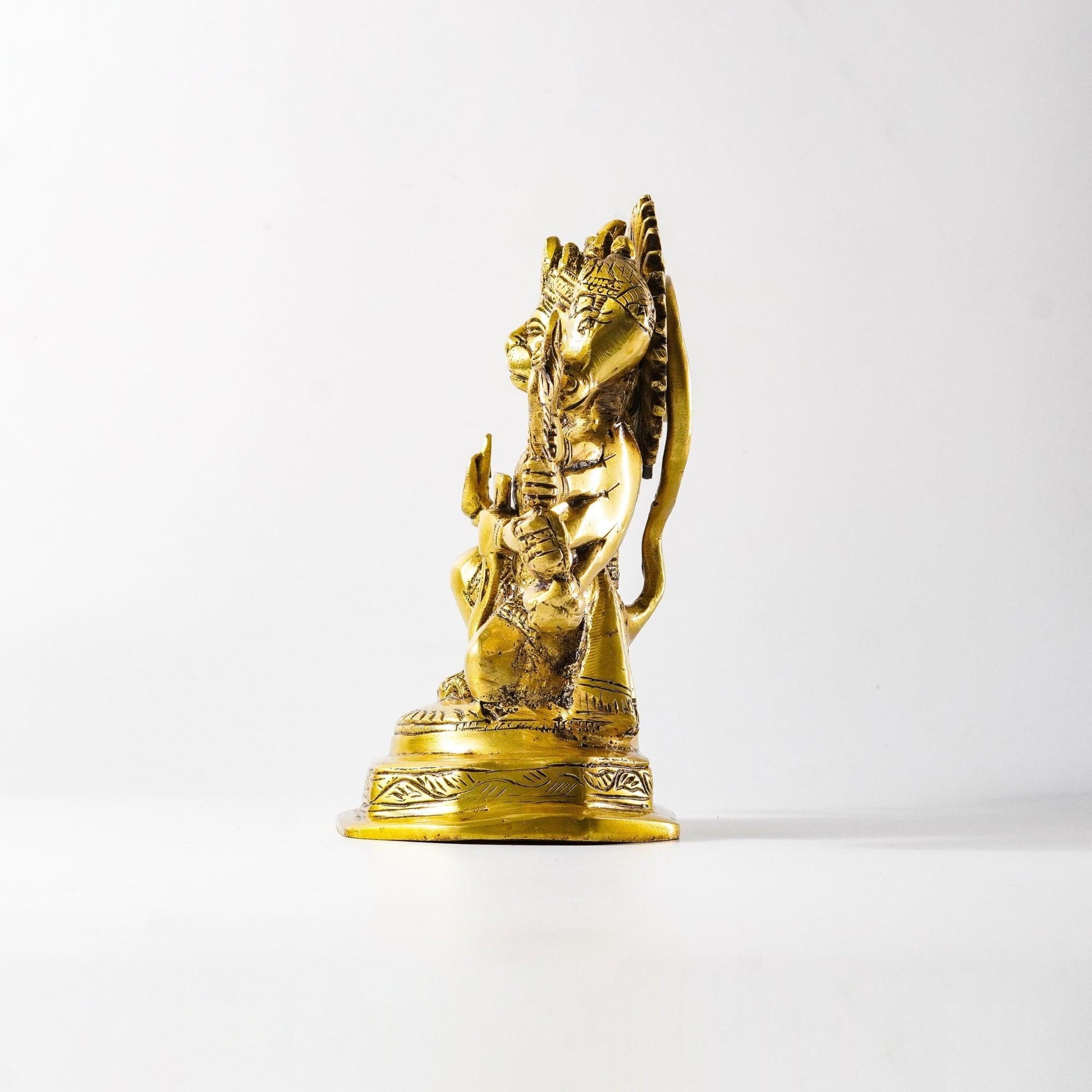 Hanuman Panchmukhi Statue, Brass Metal | VARYRA - VARYRA