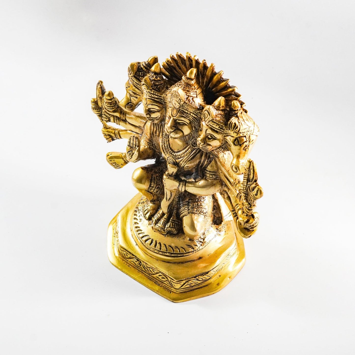 Hanuman Panchmukhi Statue, Brass Metal | VARYRA - VARYRA